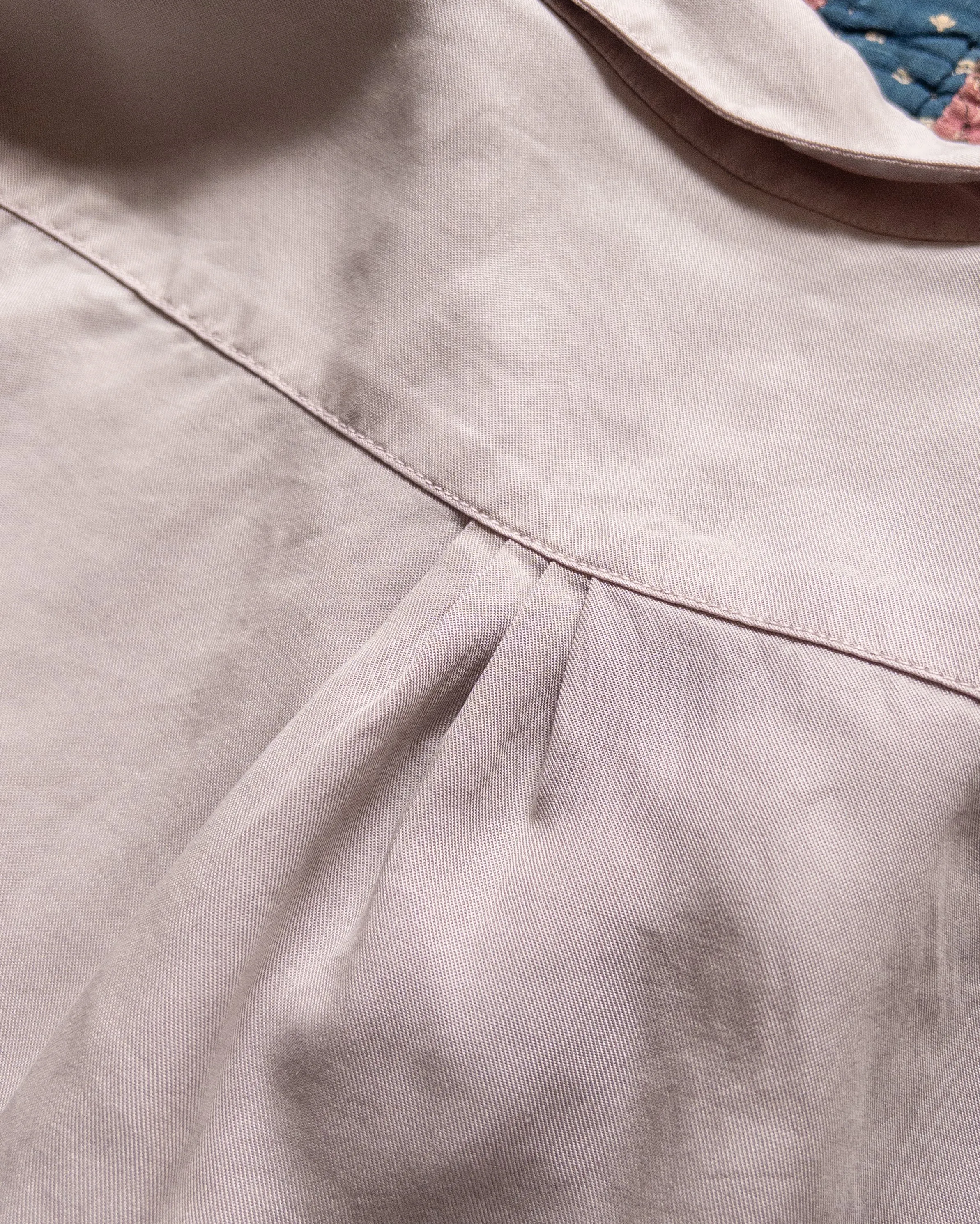 Tencel Gabardine Pearlsnap Shirt - Mauve sold by Wythe NY product image thumbnail 4