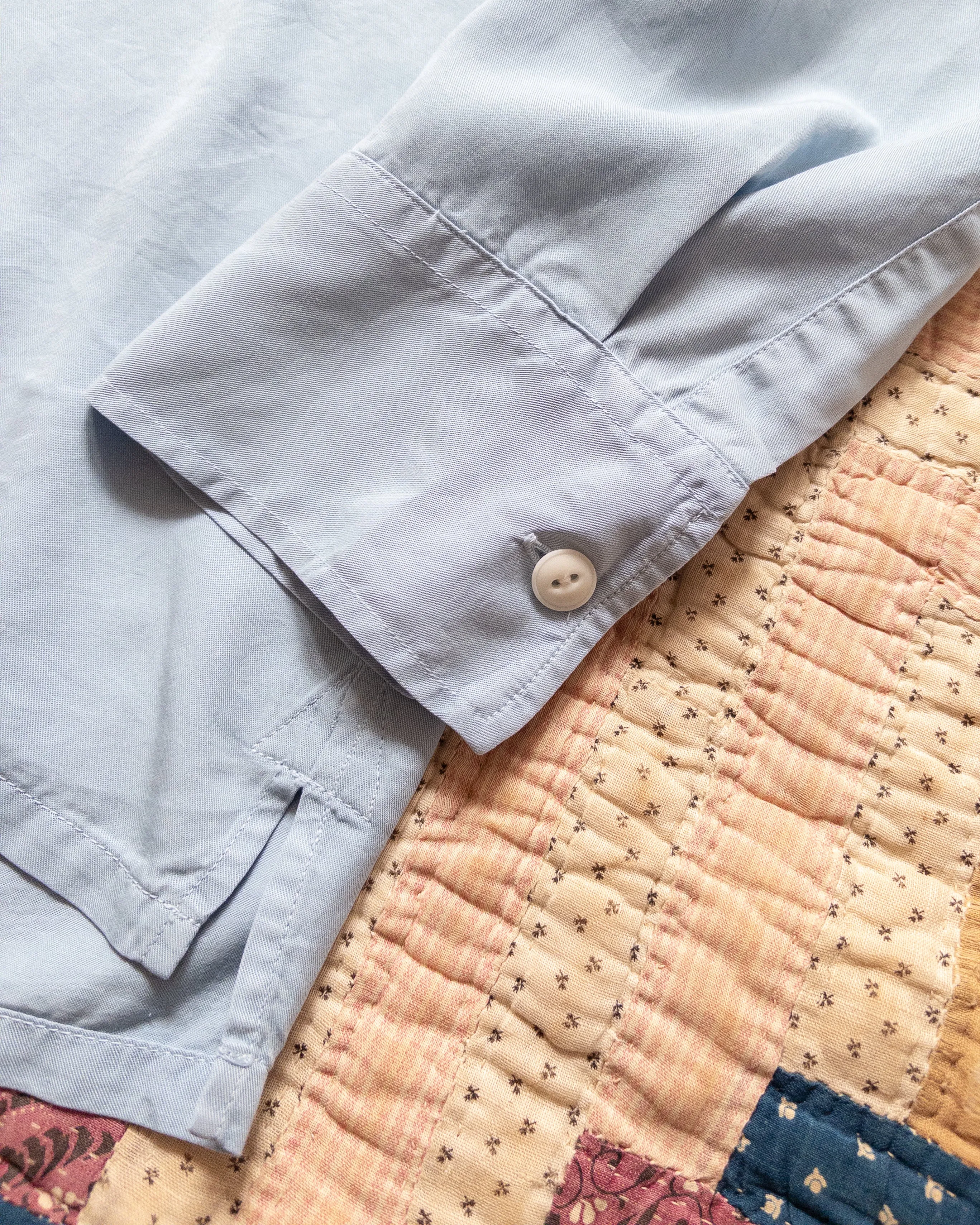 Tencel Gabardine Patio Shirt - Faded Bench Blue sold by Wythe NY product image thumbnail 4