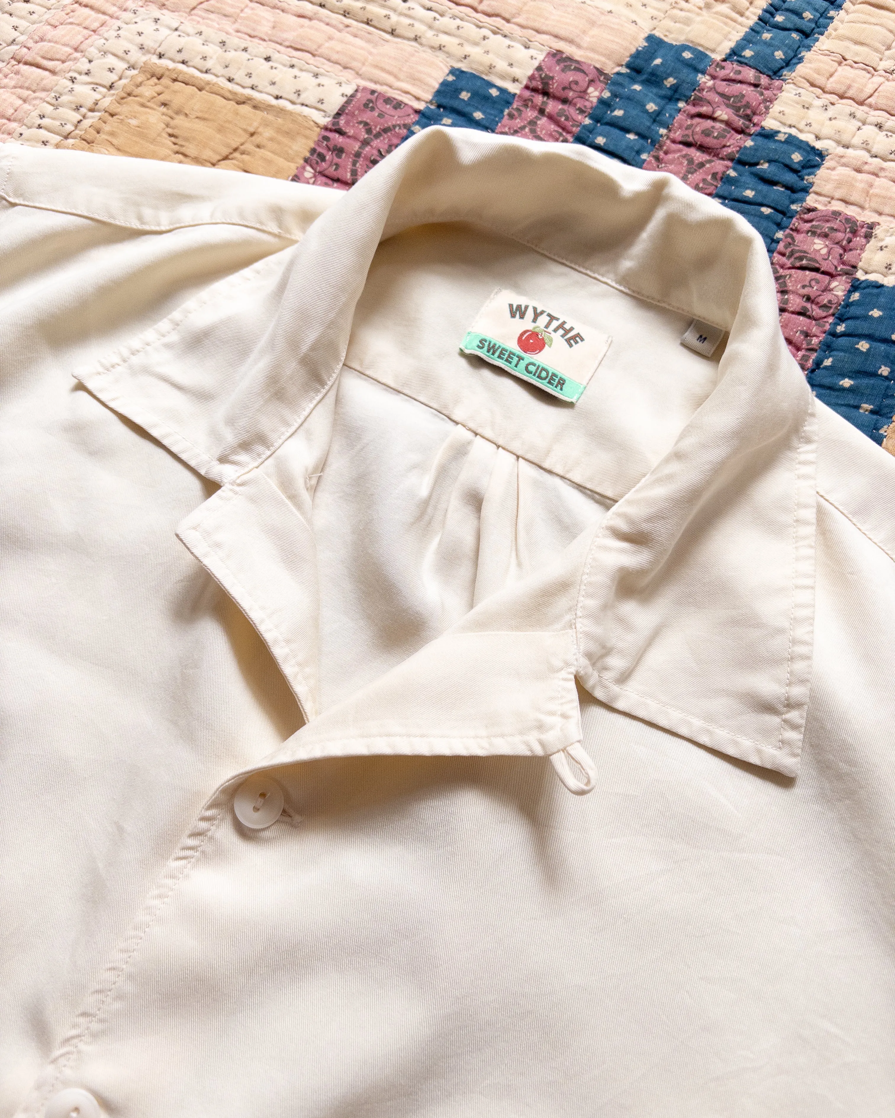 Tencel Gabardine Patio Shirt - Buttermilk sold by Wythe NY product image thumbnail 3