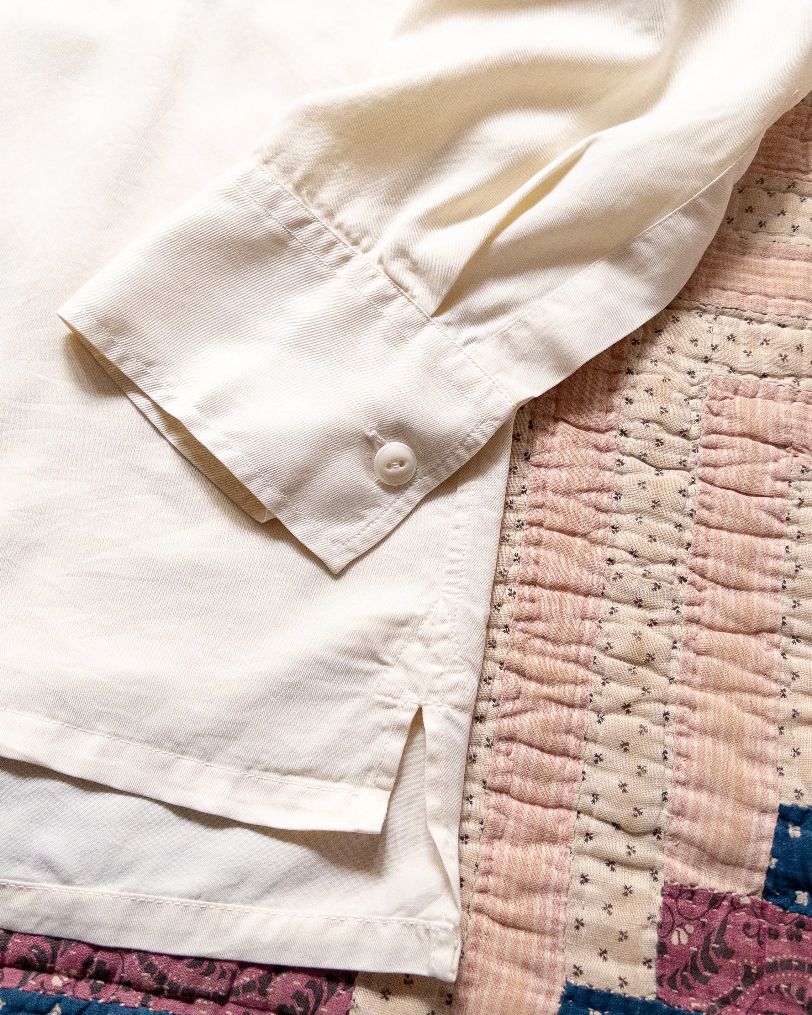 Tencel Gabardine Patio Shirt - Buttermilk sold by Wythe NY product image thumbnail 4