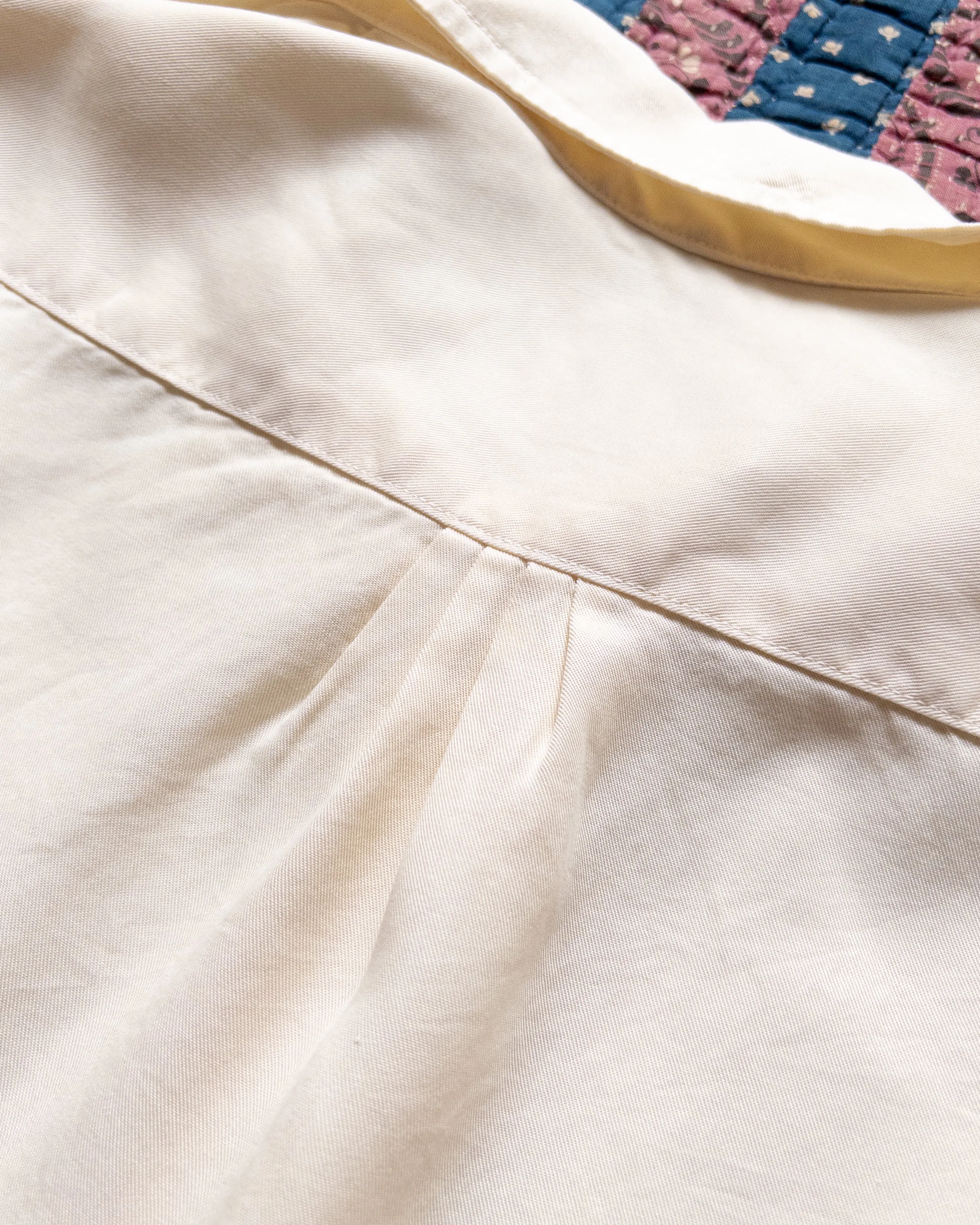 Tencel Gabardine Patio Shirt - Buttermilk sold by Wythe NY product image thumbnail 5