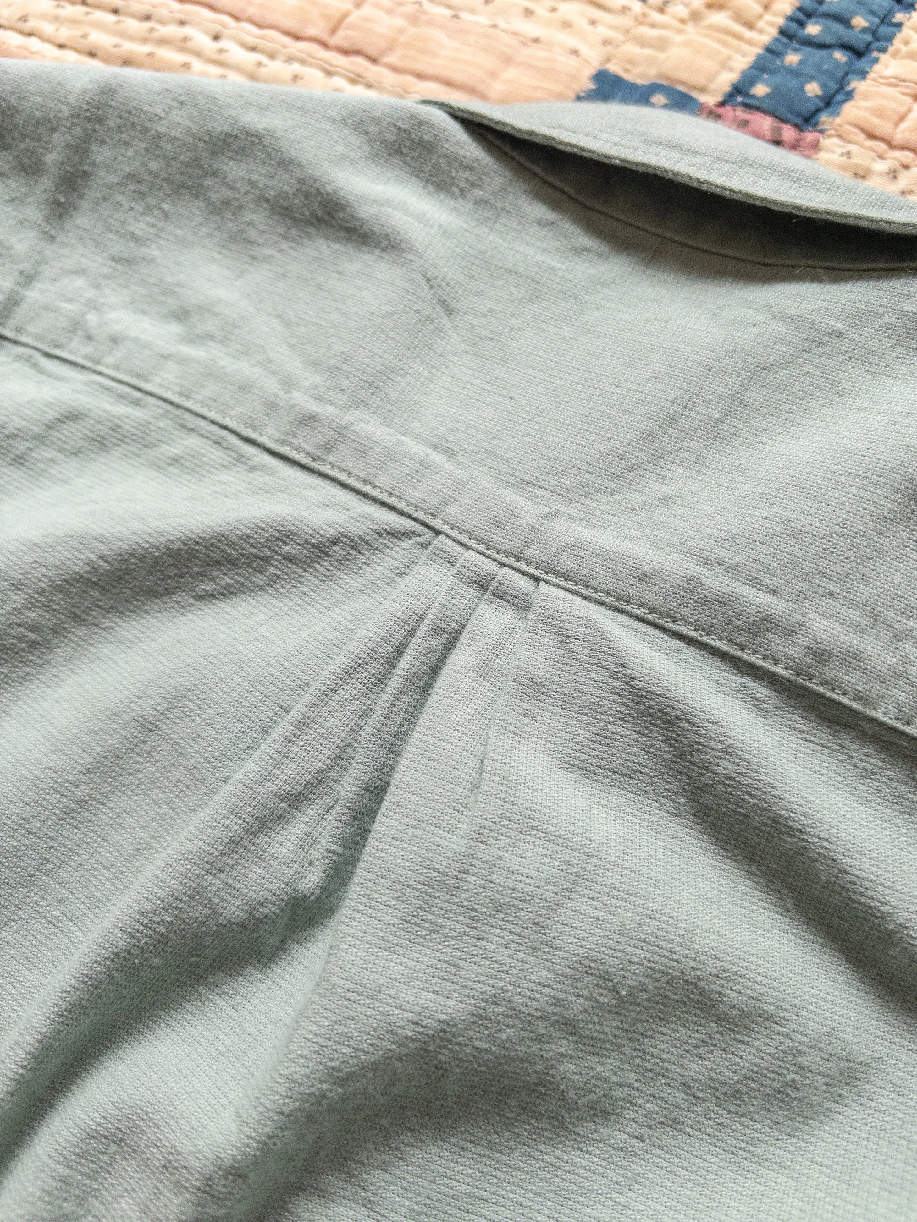 Aertex Half-Zip Shirt - Sage sold by Wythe NY product image thumbnail 5