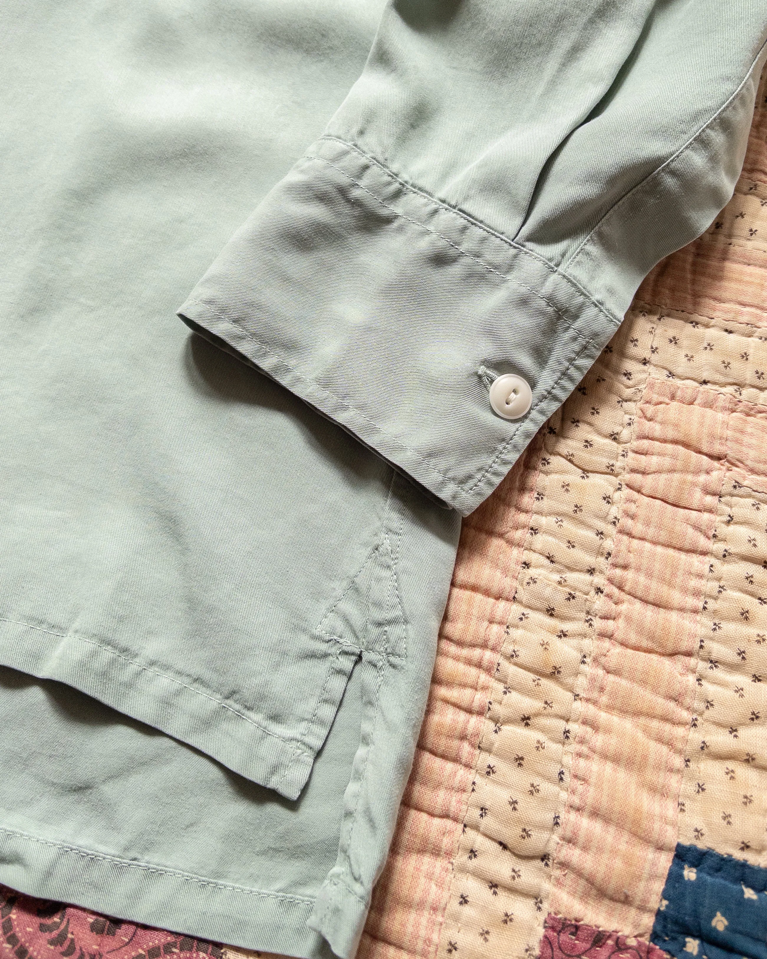 Tencel Gabardine Patio Shirt - Sage sold by Wythe NY product image thumbnail 4