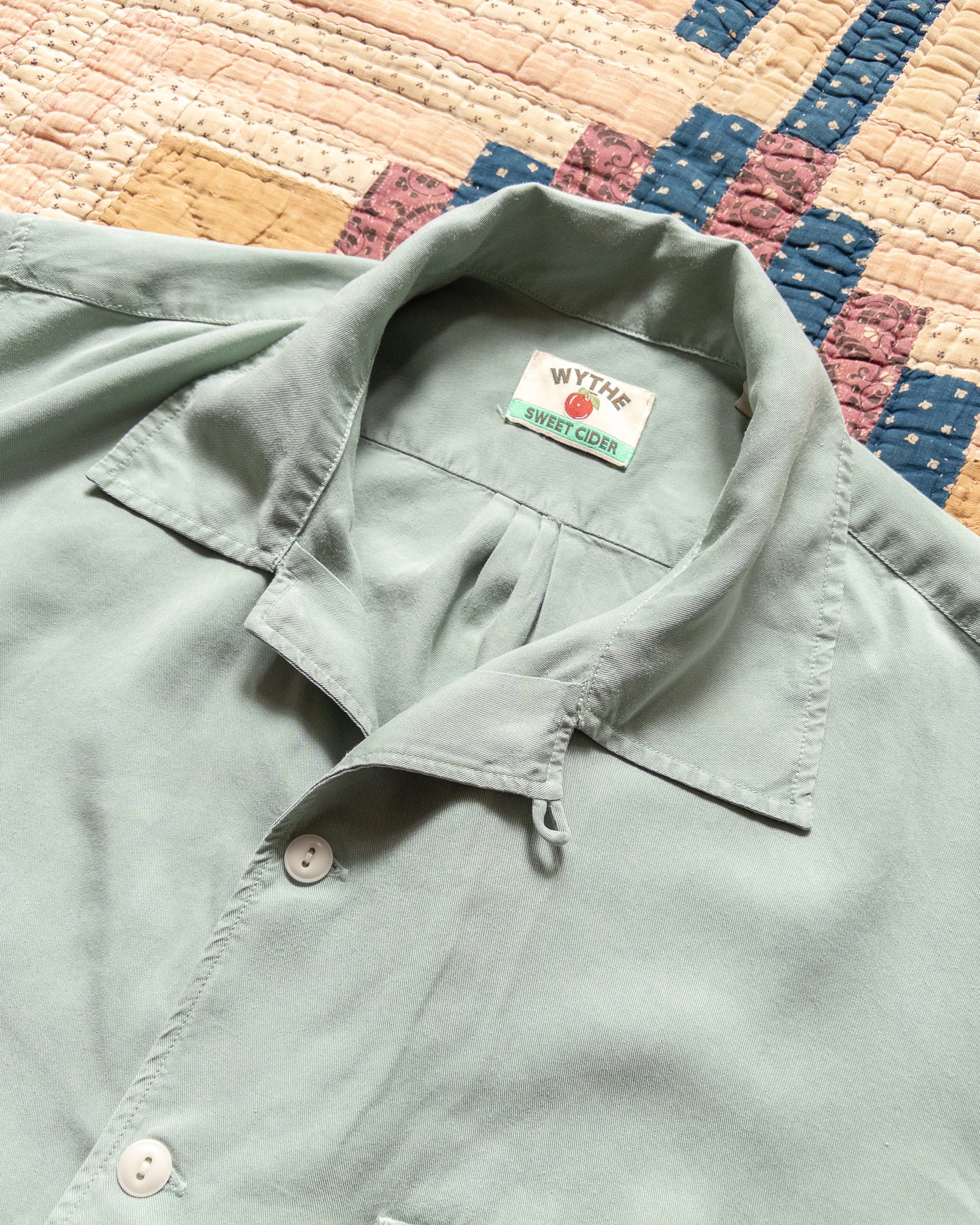 Tencel Gabardine Patio Shirt - Sage sold by Wythe NY product image thumbnail 3