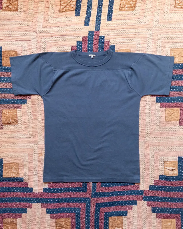 Football T-Shirt - Faded Navy made by Wythe NY