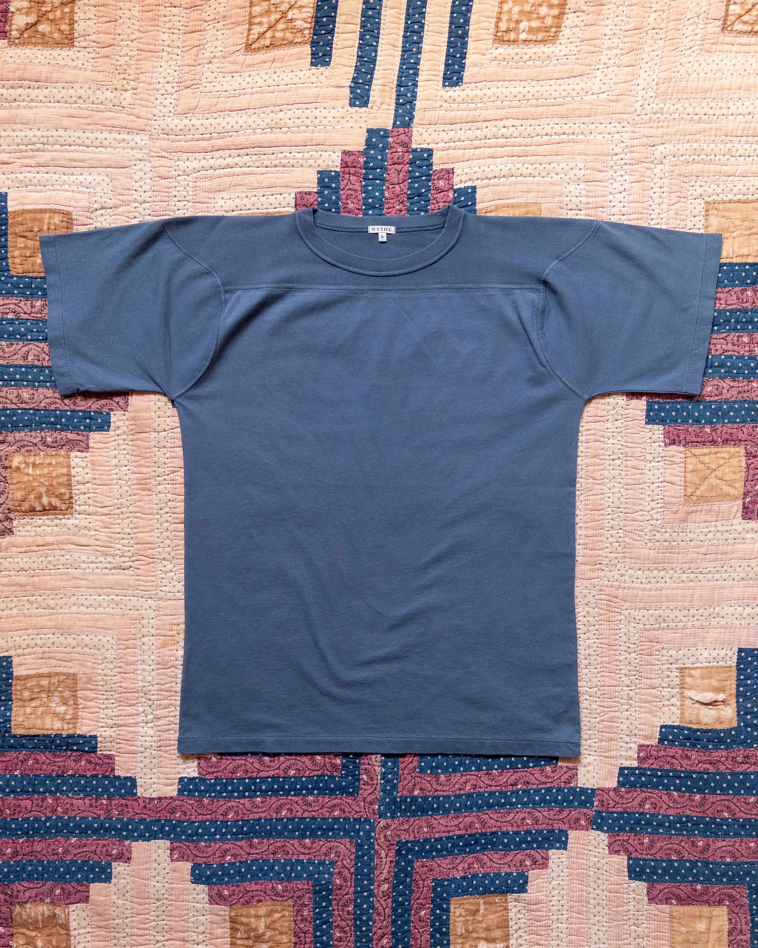 Football T-Shirt - Faded Navy sold by Wythe NY