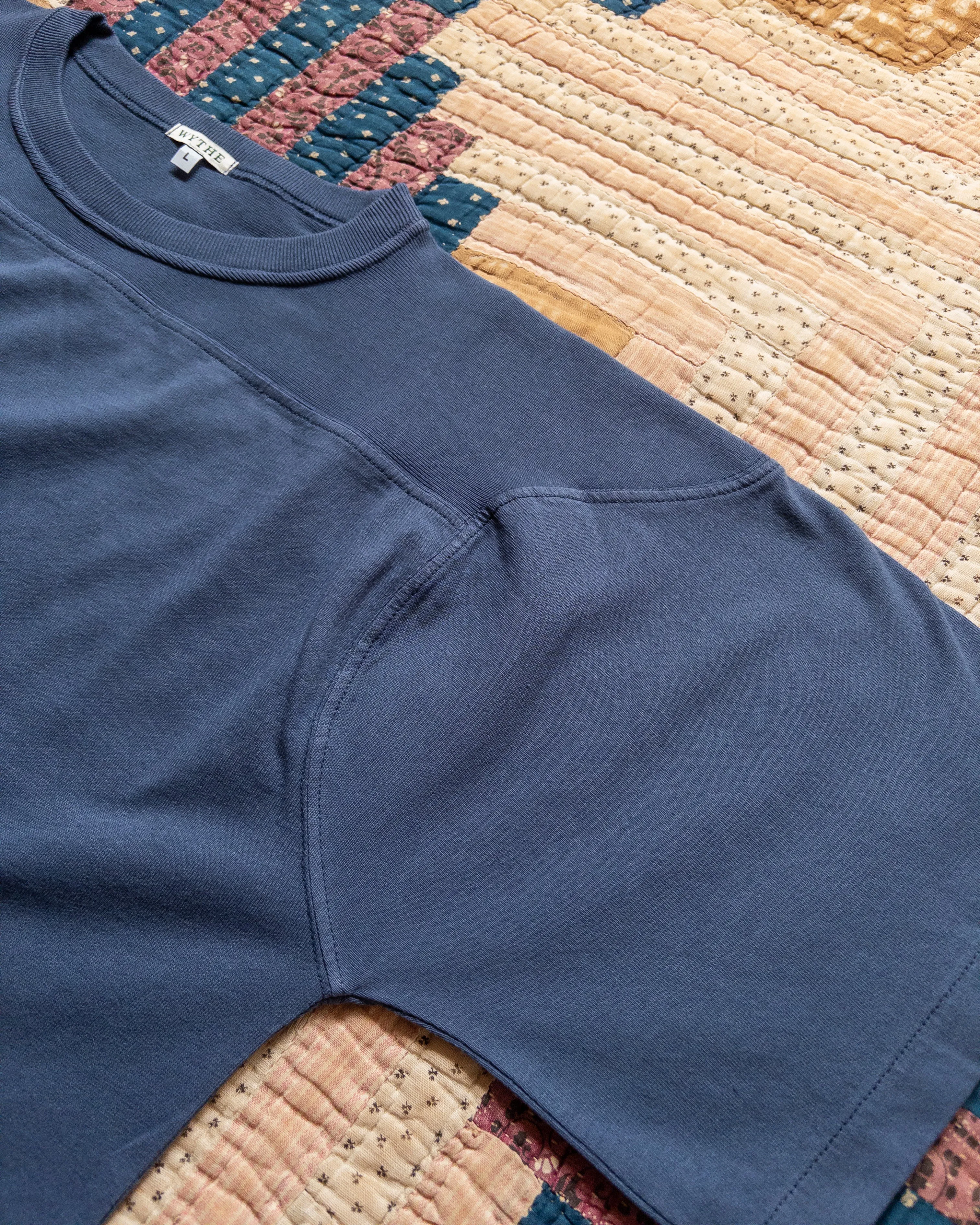 Football T-Shirt - Faded Navy sold by Wythe NY product image thumbnail 2