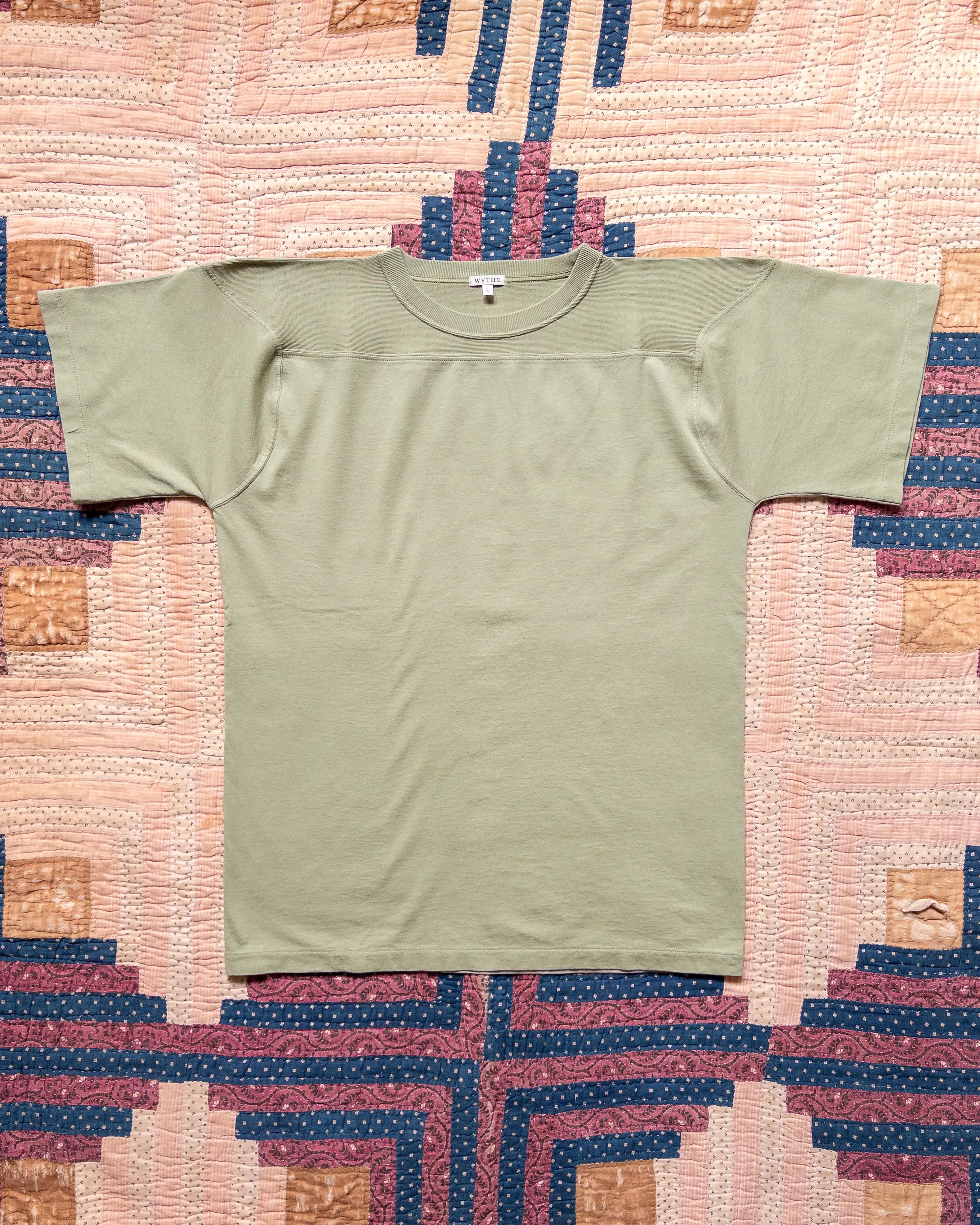 Football T-Shirt - Faded Olive sold by Wythe NY