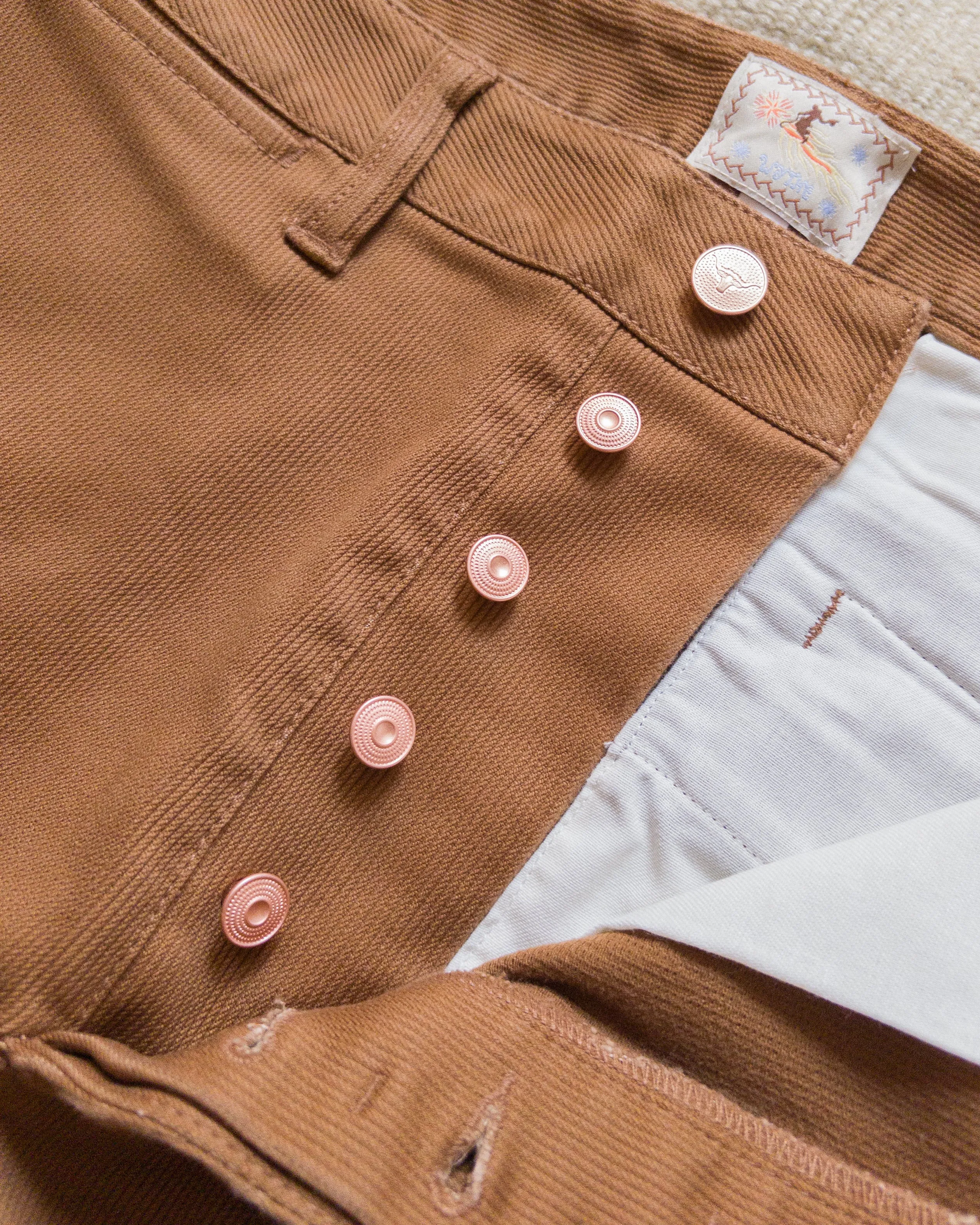 Bedford Cord Flat Front Chino - Bay Brown sold by Wythe NY product image thumbnail 3