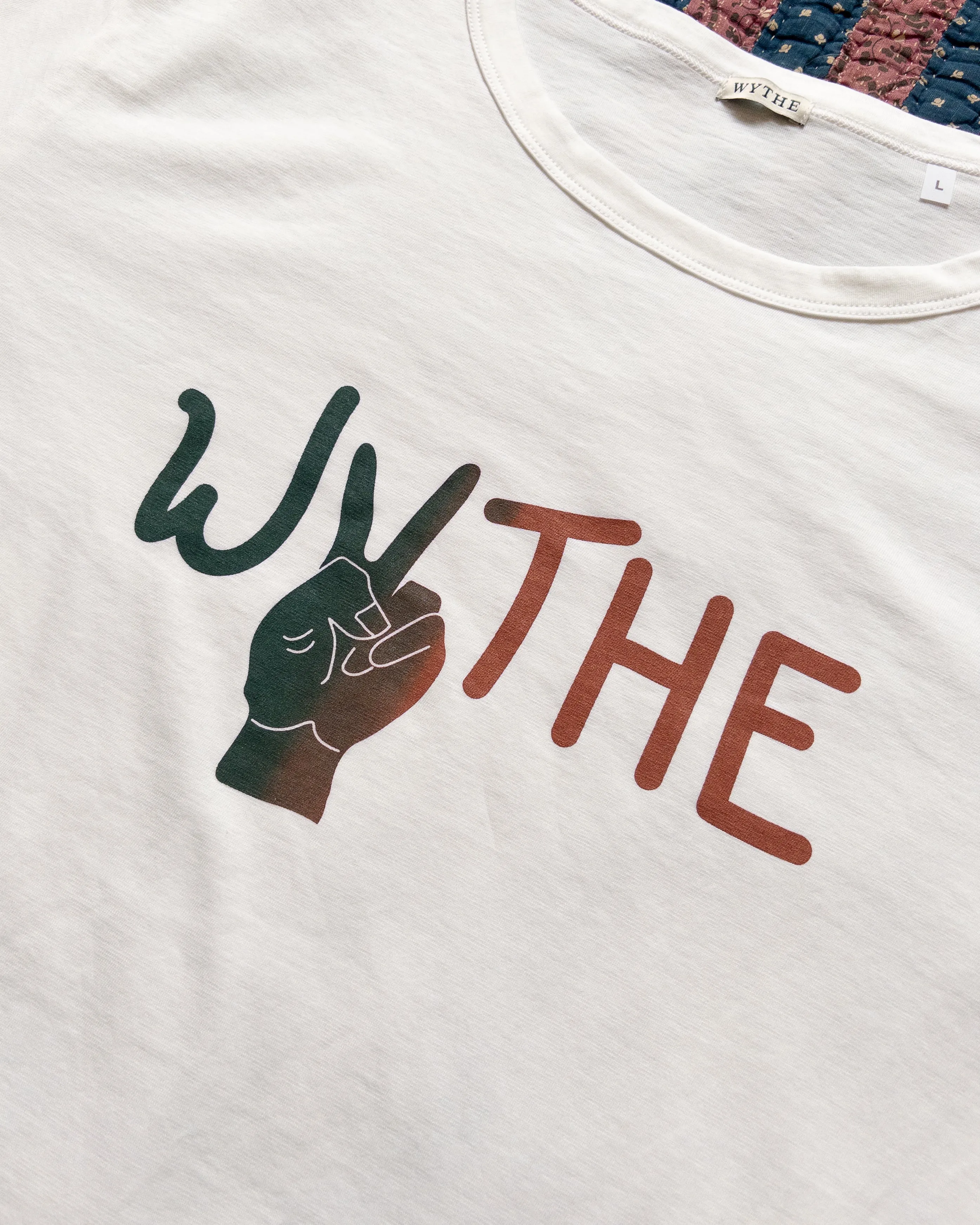 Watermelon Peace Print Tubular T-Shirt sold by Wythe NY product image thumbnail 2