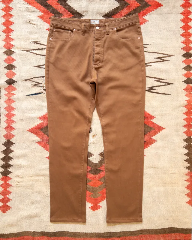 Bedford Cord Five Pocket Pants - Bay Brown made by Wythe NY