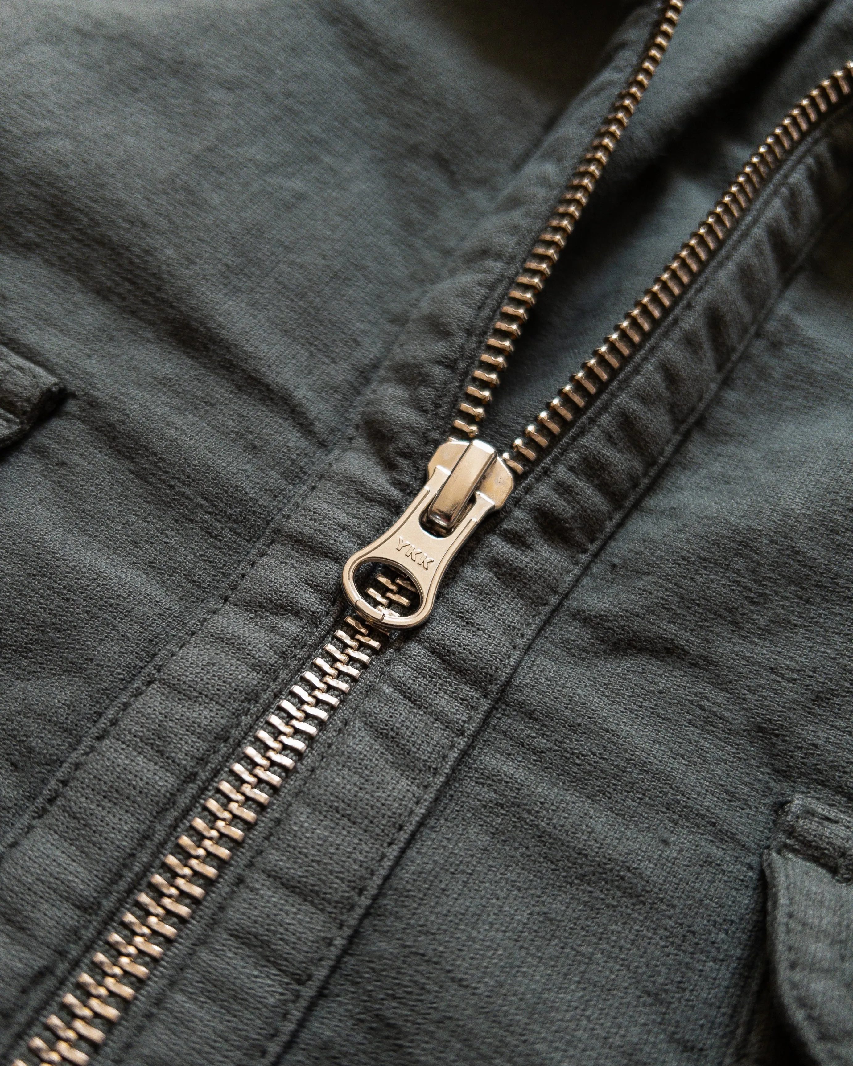 Aertex Half-Zip Shirt - Faded Black sold by Wythe NY product image thumbnail 3