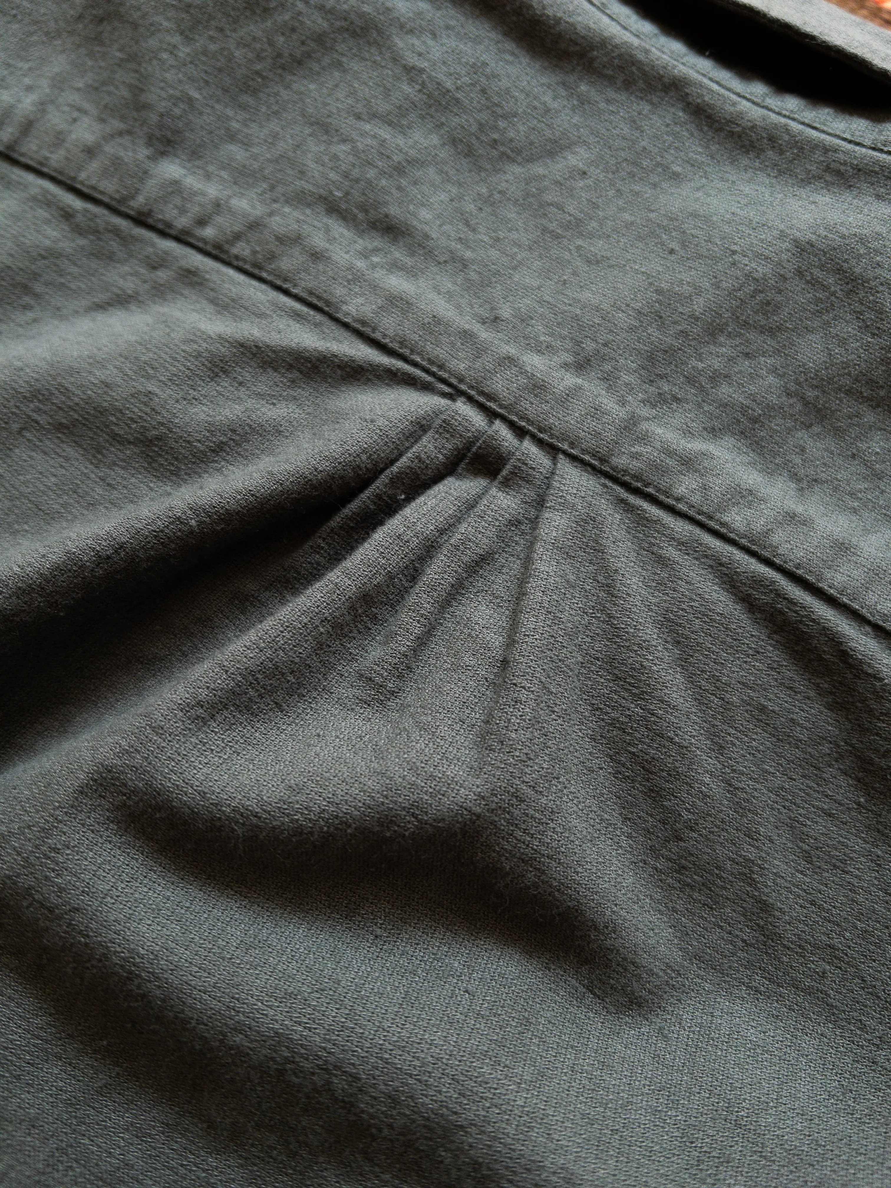 Aertex Half-Zip Shirt - Faded Black sold by Wythe NY product image thumbnail 5