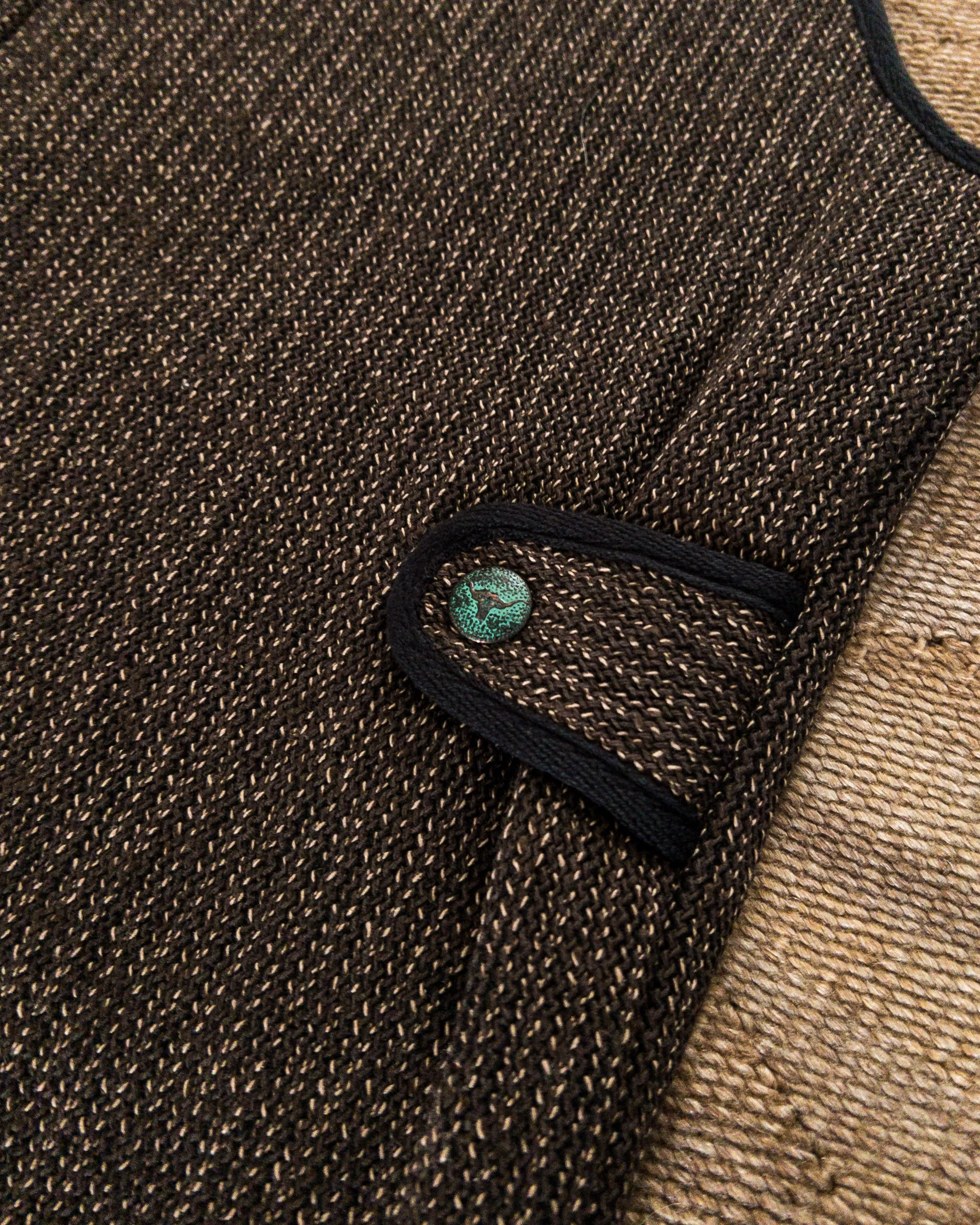 Beachcloth Vest - Brown sold by Wythe NY product image thumbnail 4