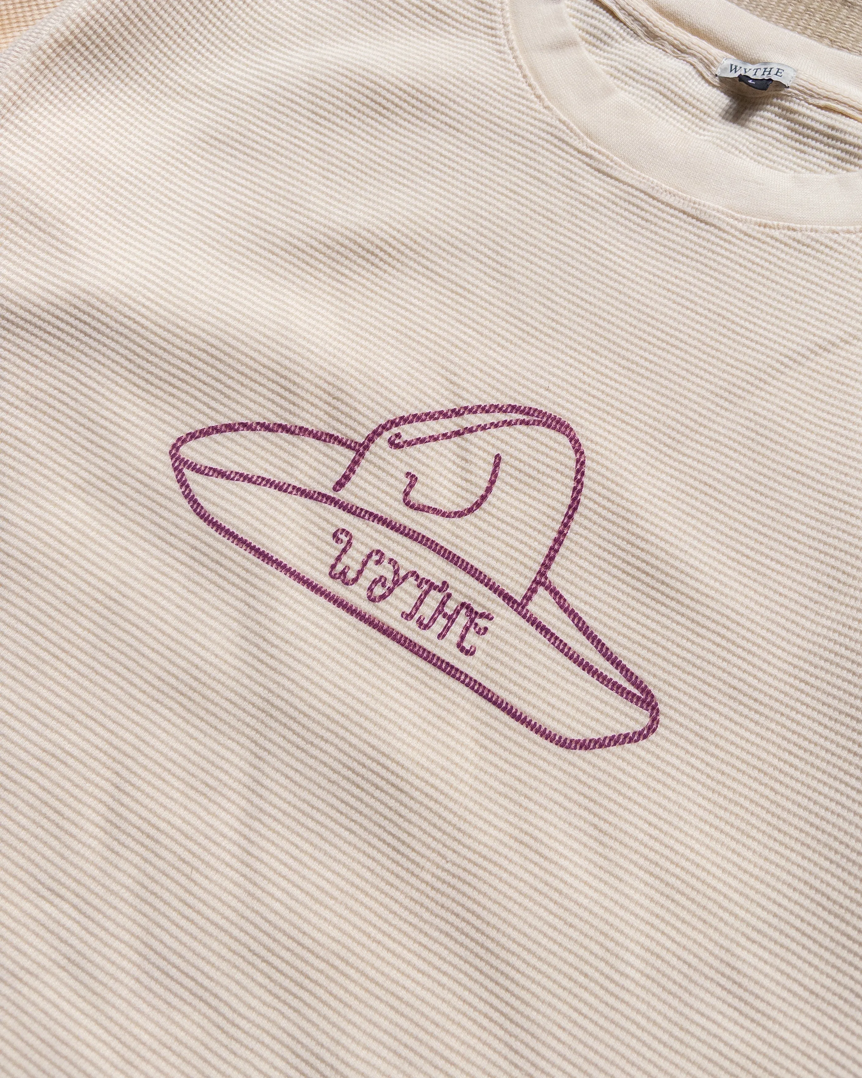 Cowboy Hat Longsleeve Thermal - Cream sold by Wythe NY product image thumbnail 2