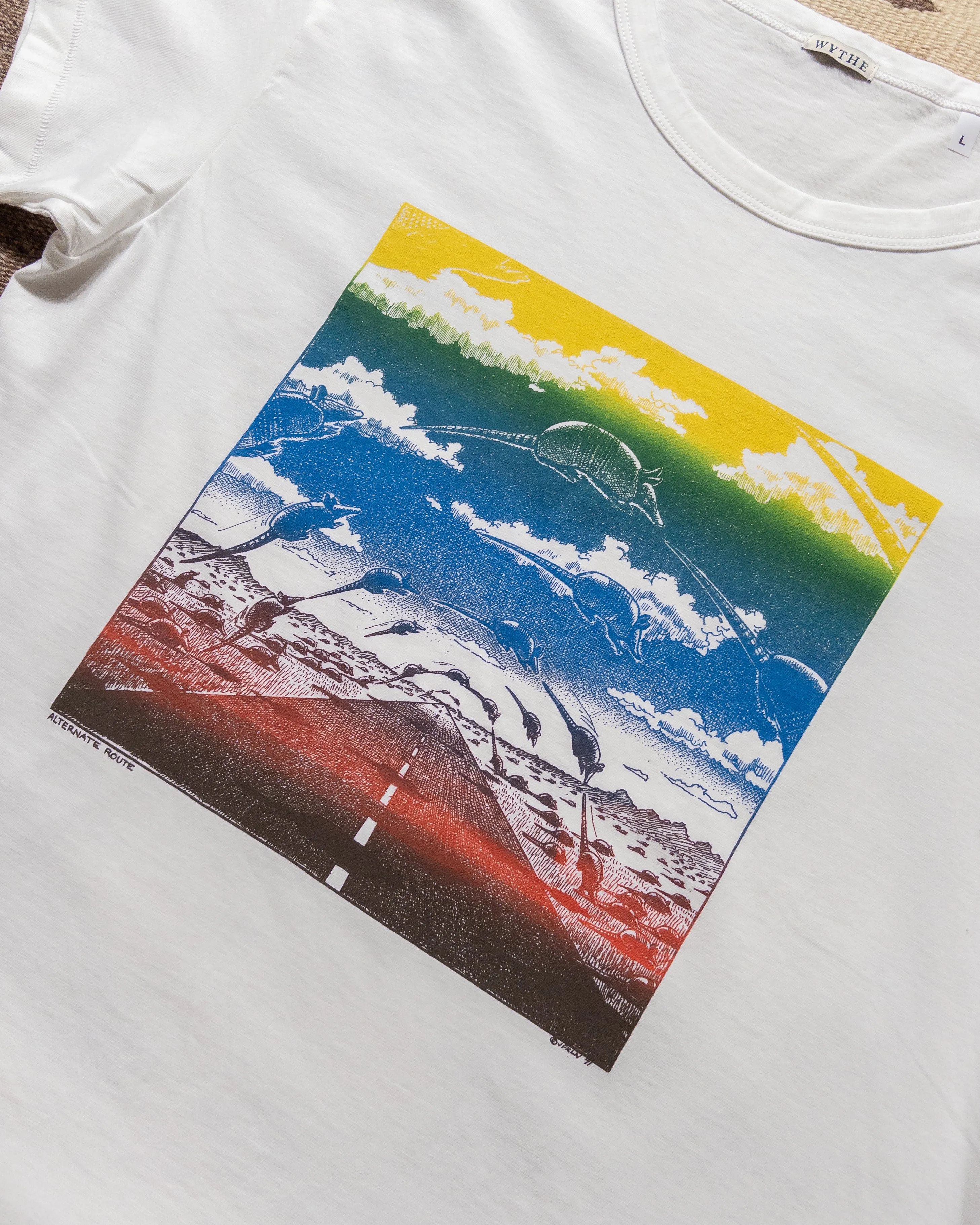 Jim Franklin Tubular T-Shirt - Alternate Route Color sold by Wythe NY product image thumbnail 2