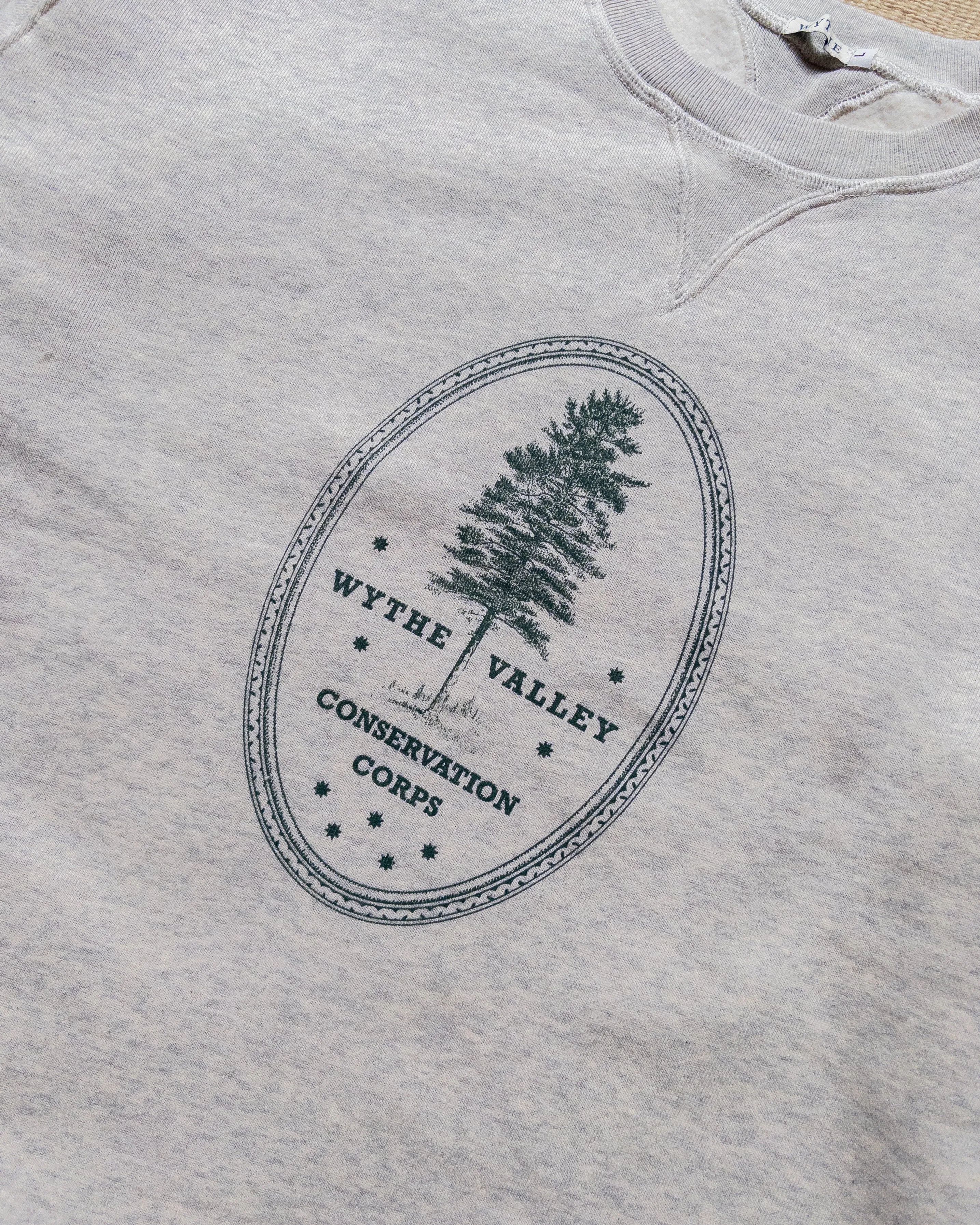Conservation Corps Crewneck Sweatshirt - Heather Grey sold by Wythe NY product image thumbnail 2