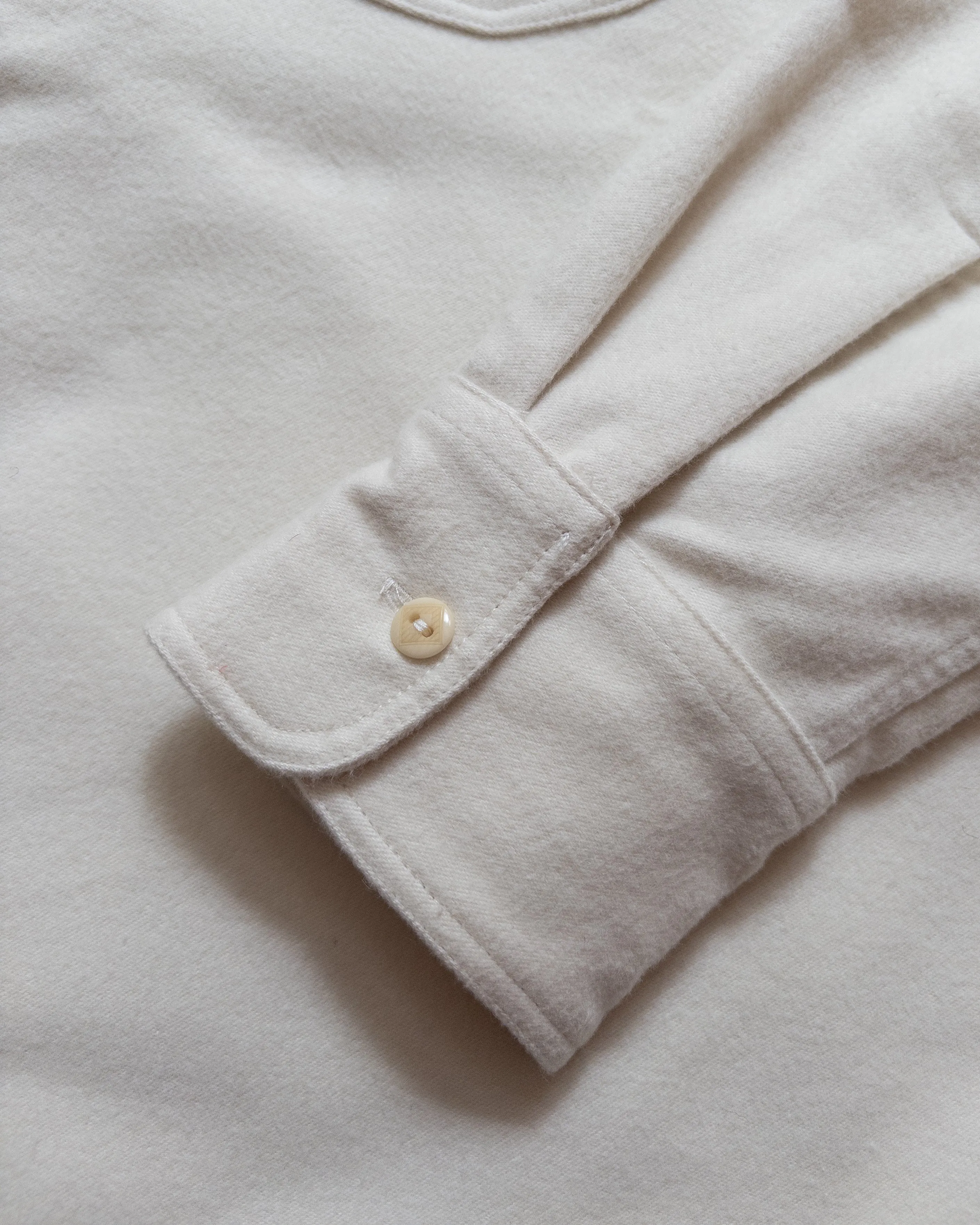 Moleskin Officer's Shirt - Alabaster sold by Wythe NY product image thumbnail 4