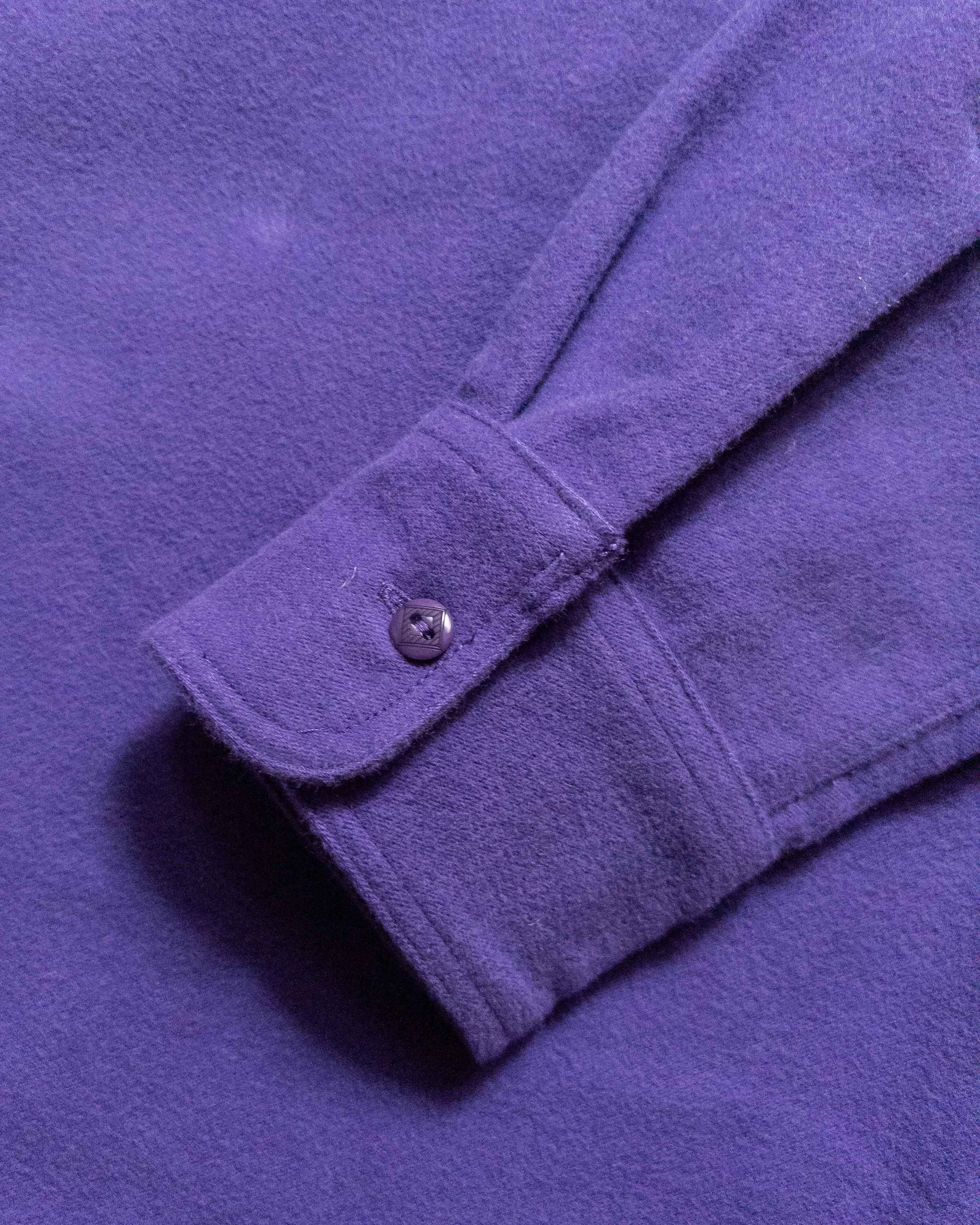 Moleskin Officer's Shirt - Purple sold by Wythe NY product image thumbnail 4