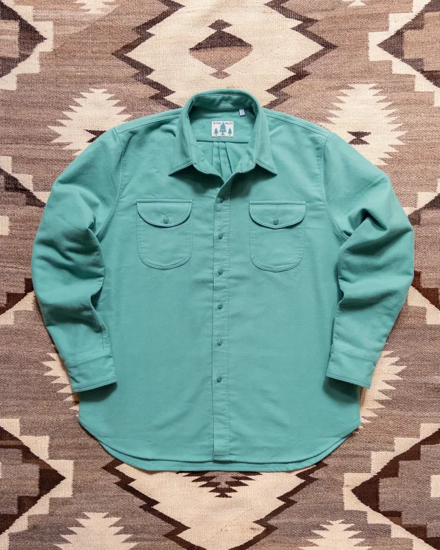 Moleskin Officer's Shirt - Century Green made by Wythe NY