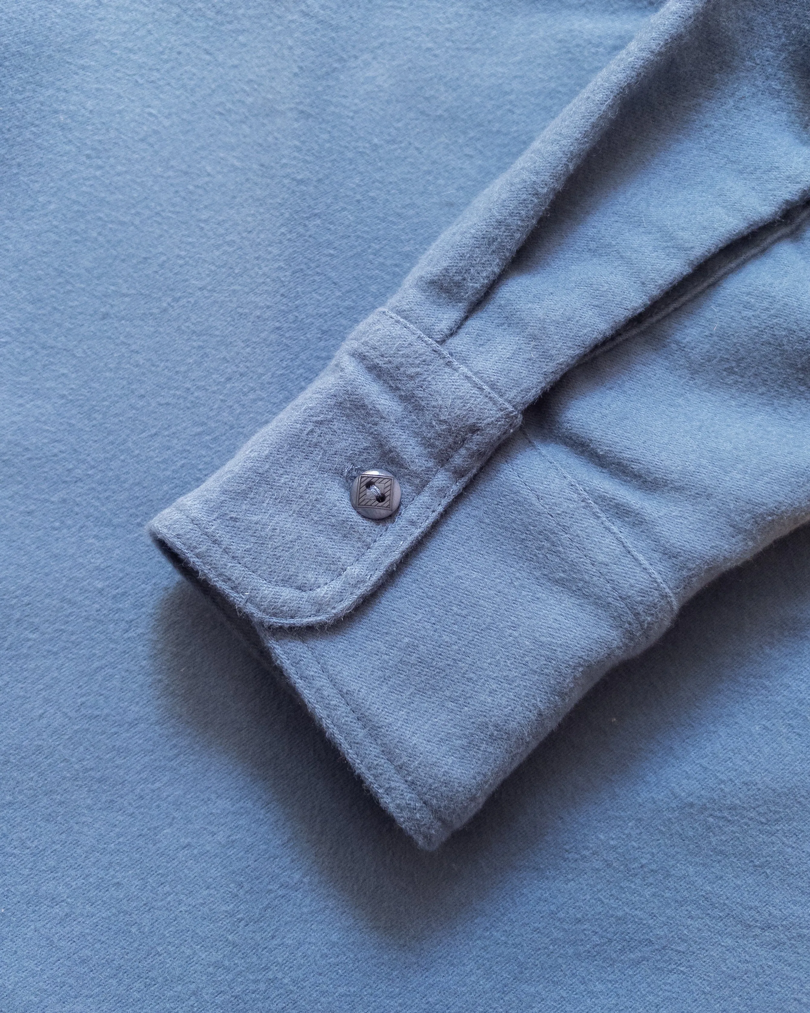 Moleskin Officer's Shirt - River Blue sold by Wythe NY product image thumbnail 4