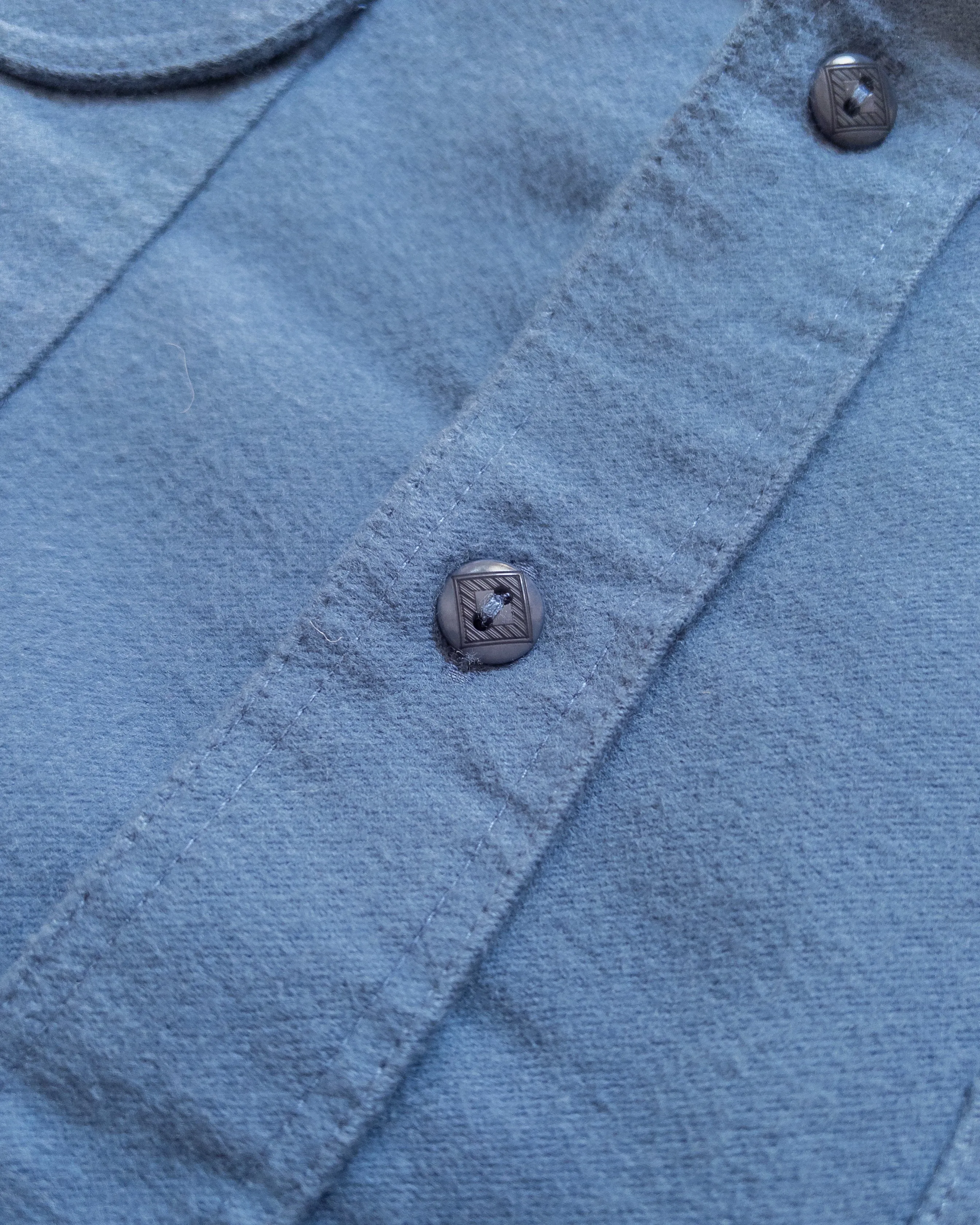 Moleskin Officer's Shirt - River Blue sold by Wythe NY product image thumbnail 3