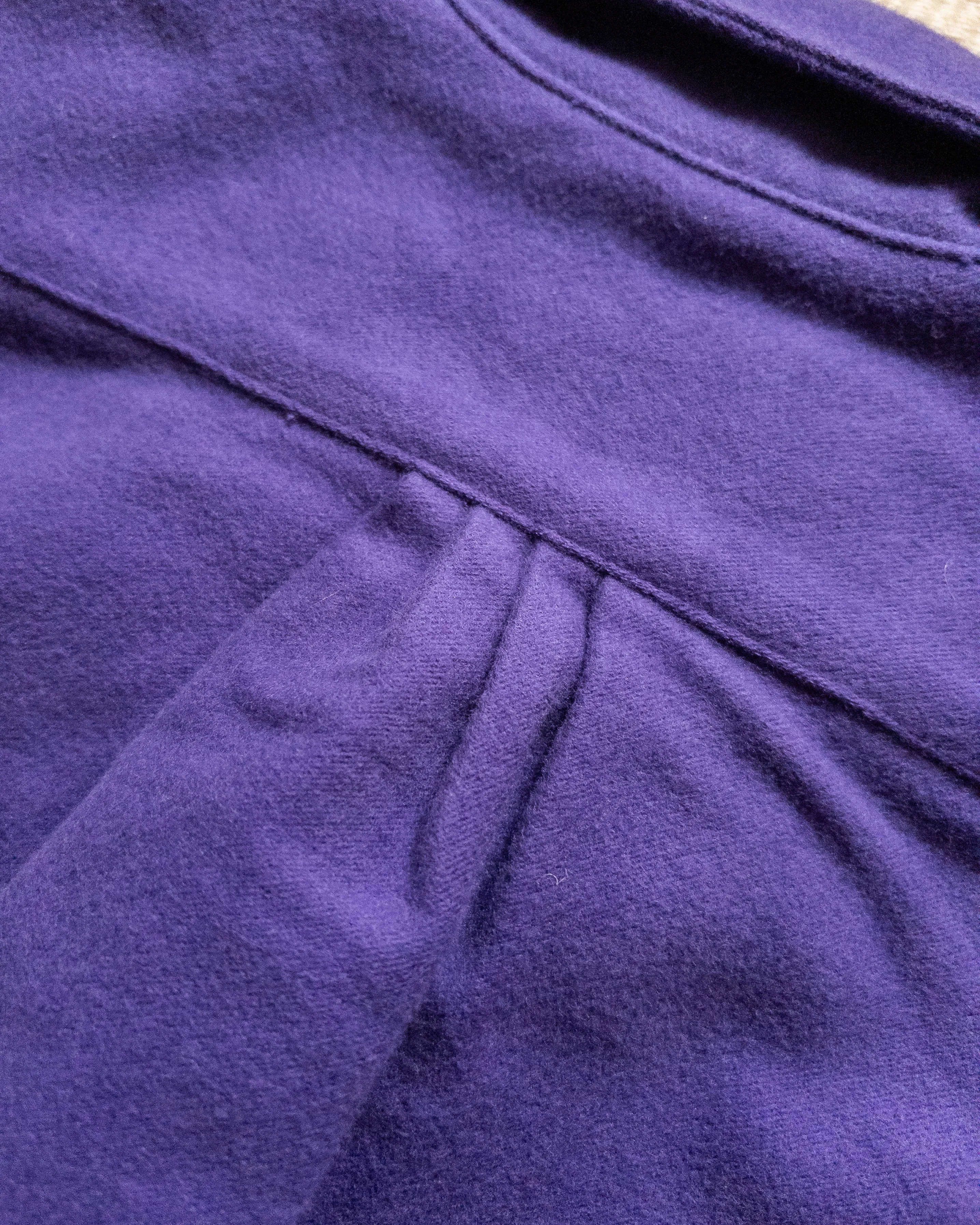 Moleskin Pearlsnap Shirt - Purple sold by Wythe NY product image thumbnail 4