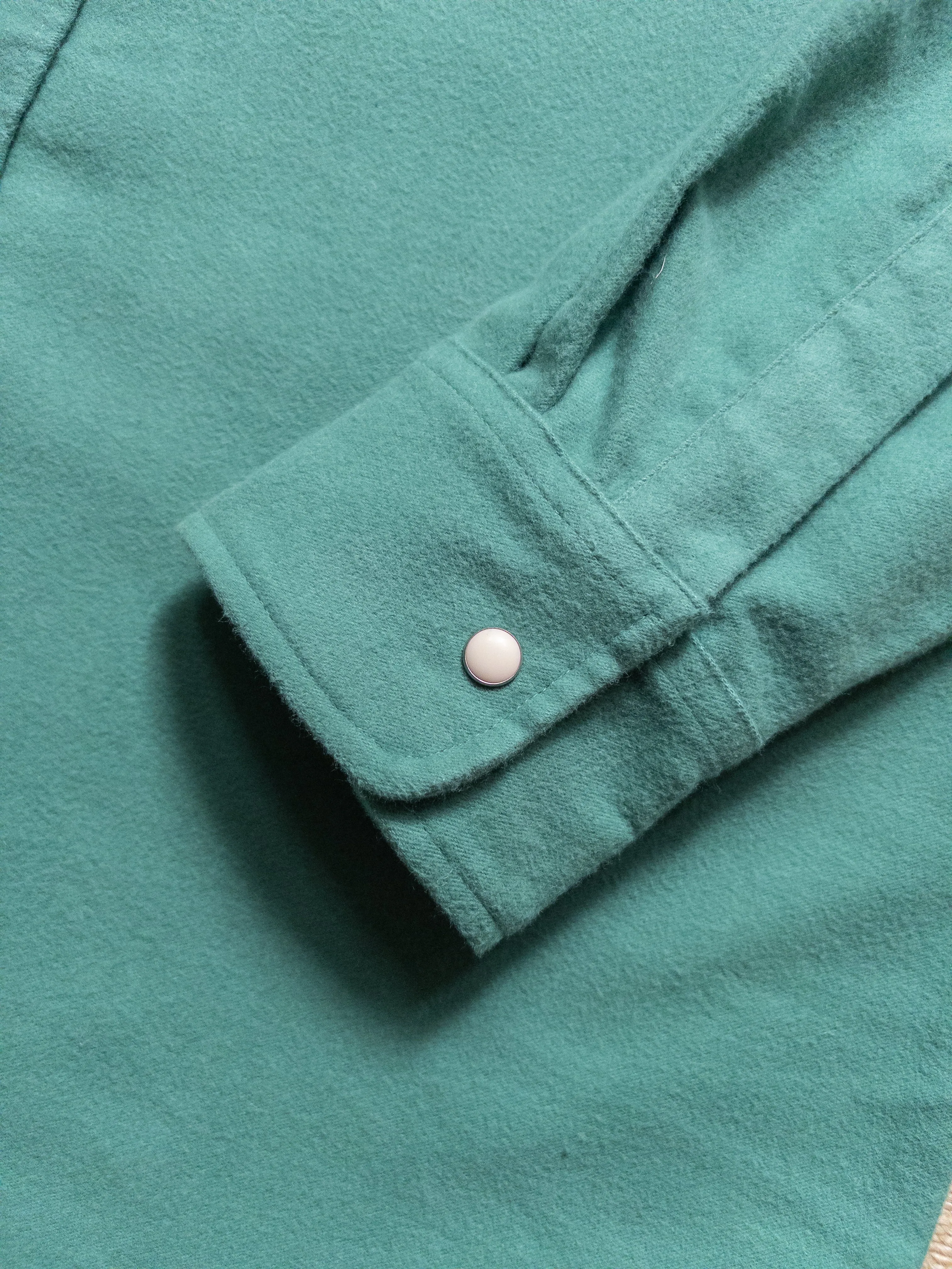 Moleskin Pearlsnap Shirt - Century Green sold by Wythe NY product image thumbnail 4