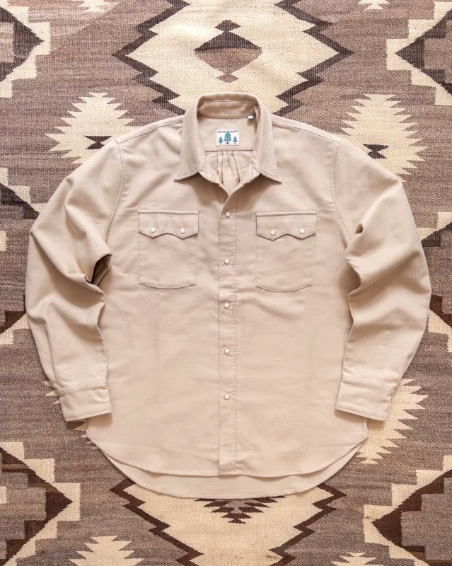 Moleskin Pearlsnap Shirt - Palomino made by Wythe NY