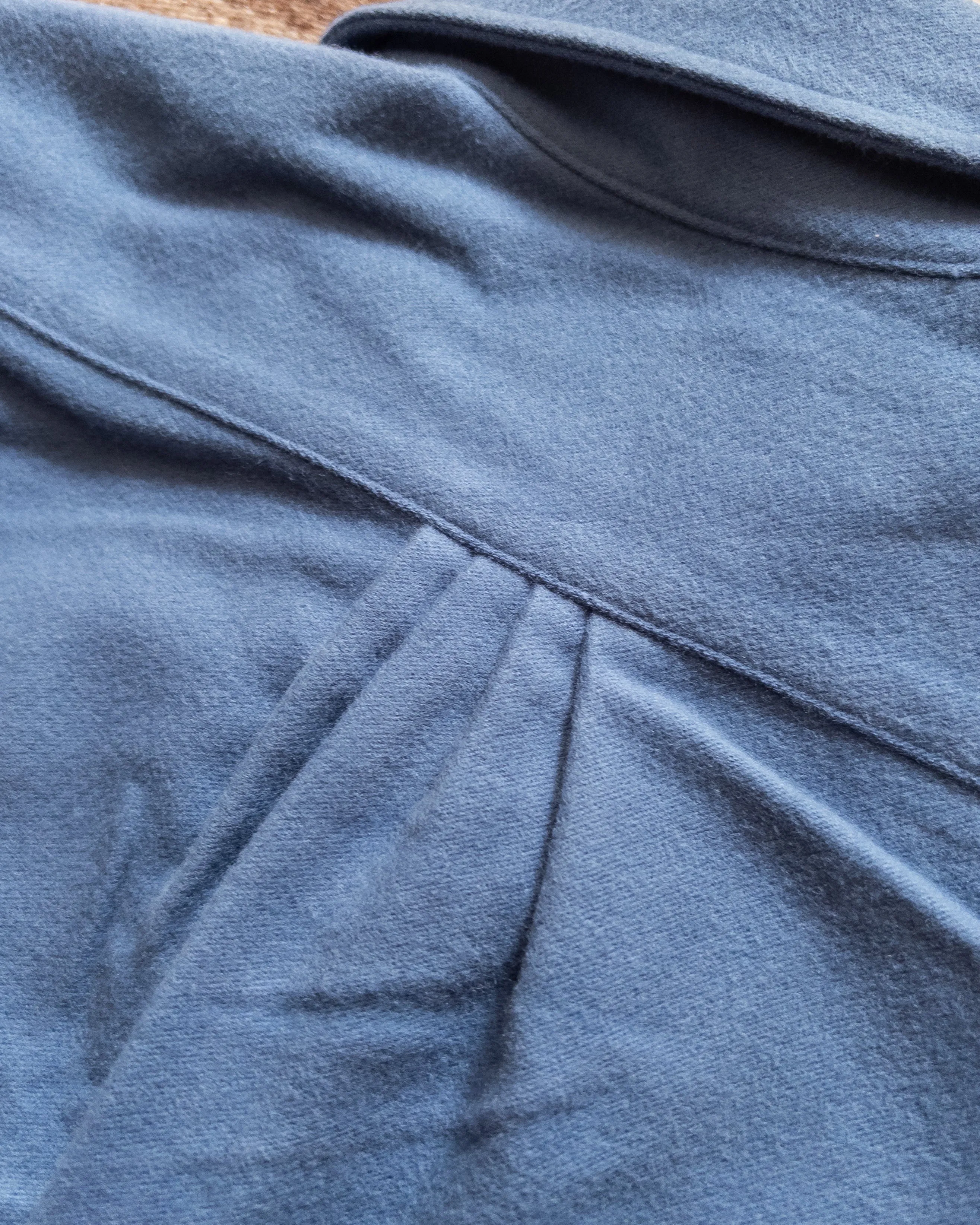 Moleskin Pearlsnap Shirt - River Blue sold by Wythe NY product image thumbnail 5