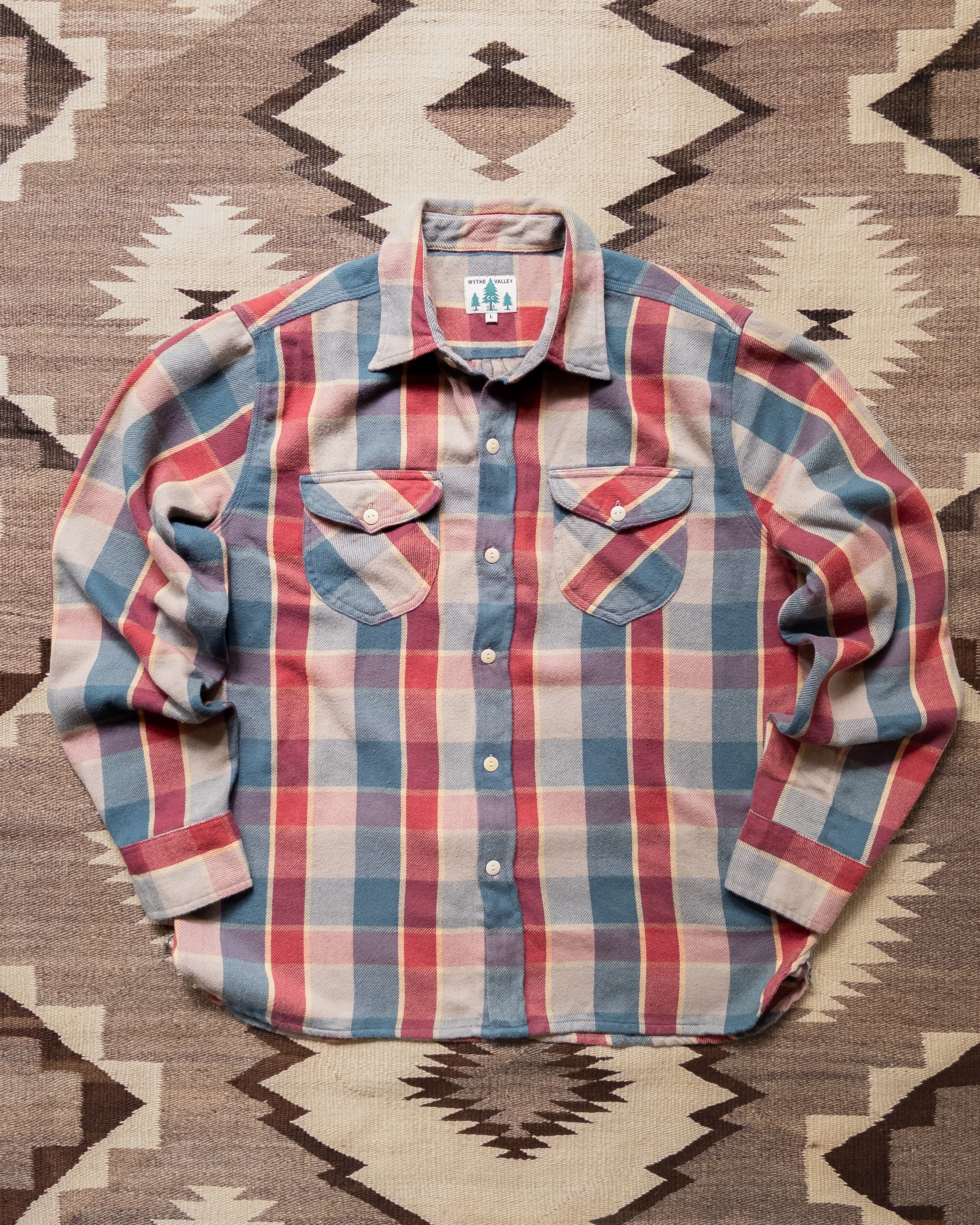 Washed Flannel Workshirt - Conservation Plaid sold by Wythe NY