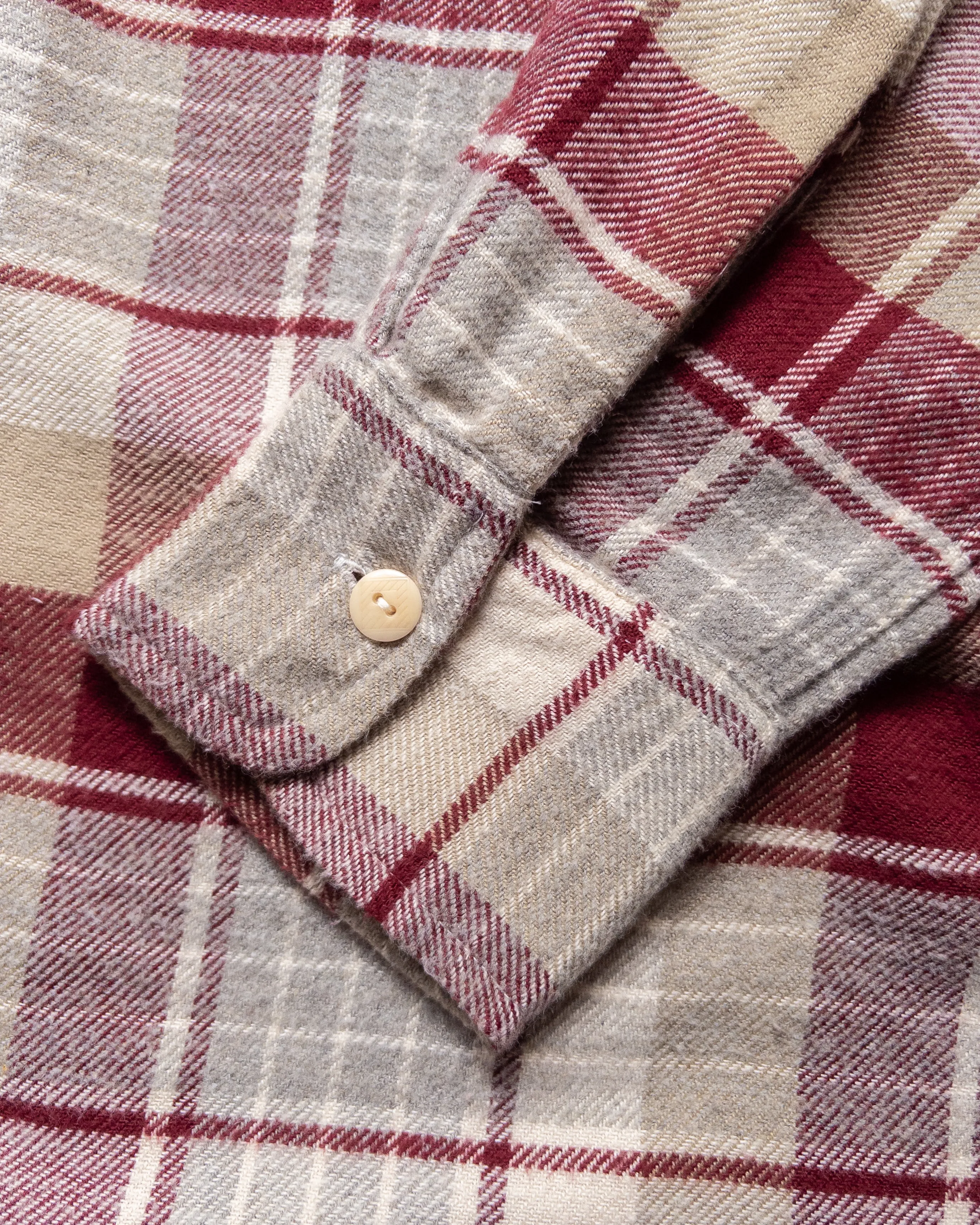 Washed Flannel Workshirt - Merlot Plaid sold by Wythe NY product image thumbnail 4
