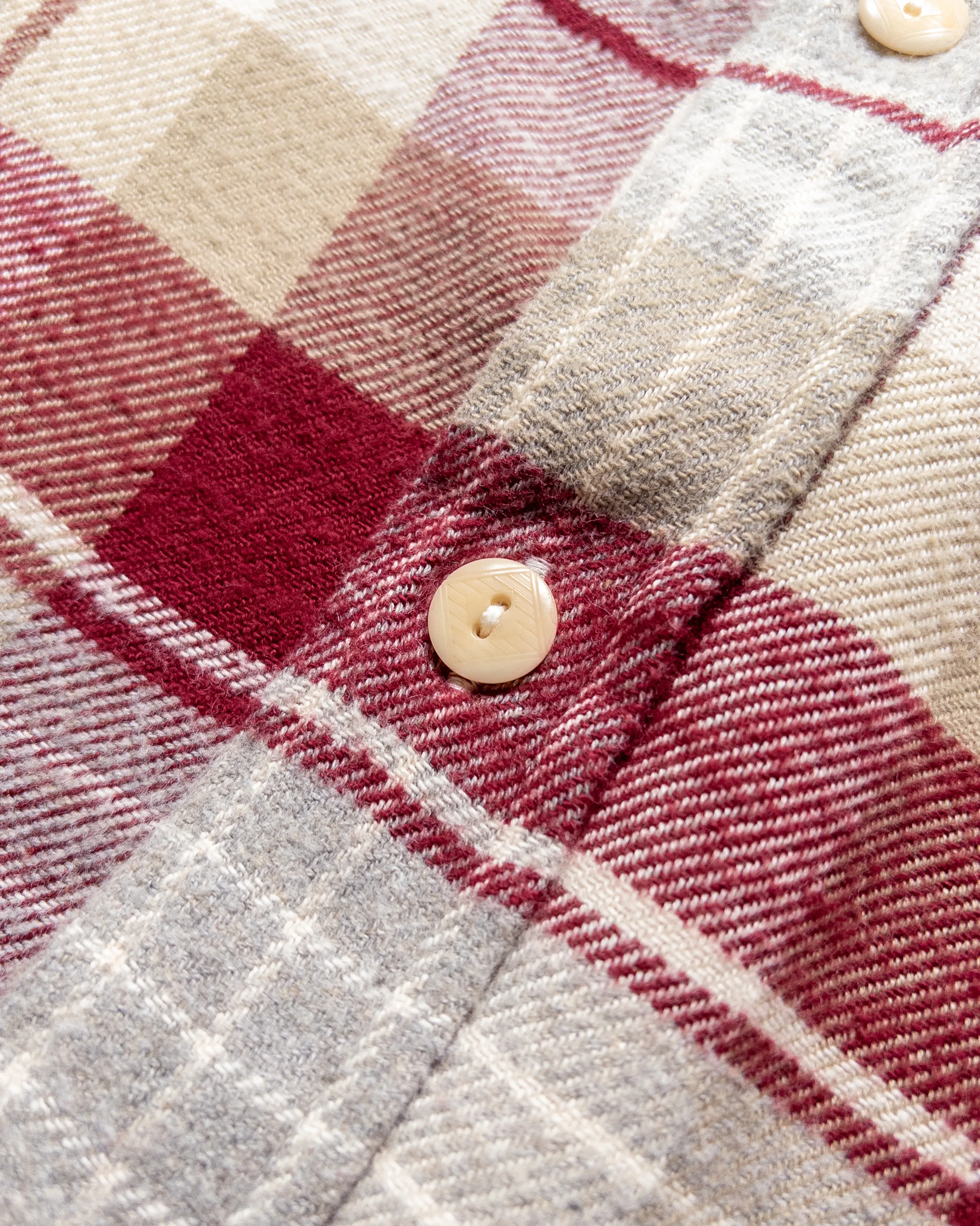 Washed Flannel Workshirt - Merlot Plaid sold by Wythe NY product image thumbnail 3
