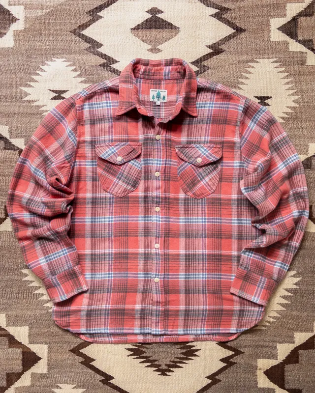 Washed Flannel Workshirt - Cactus Flower Plaid made by Wythe NY