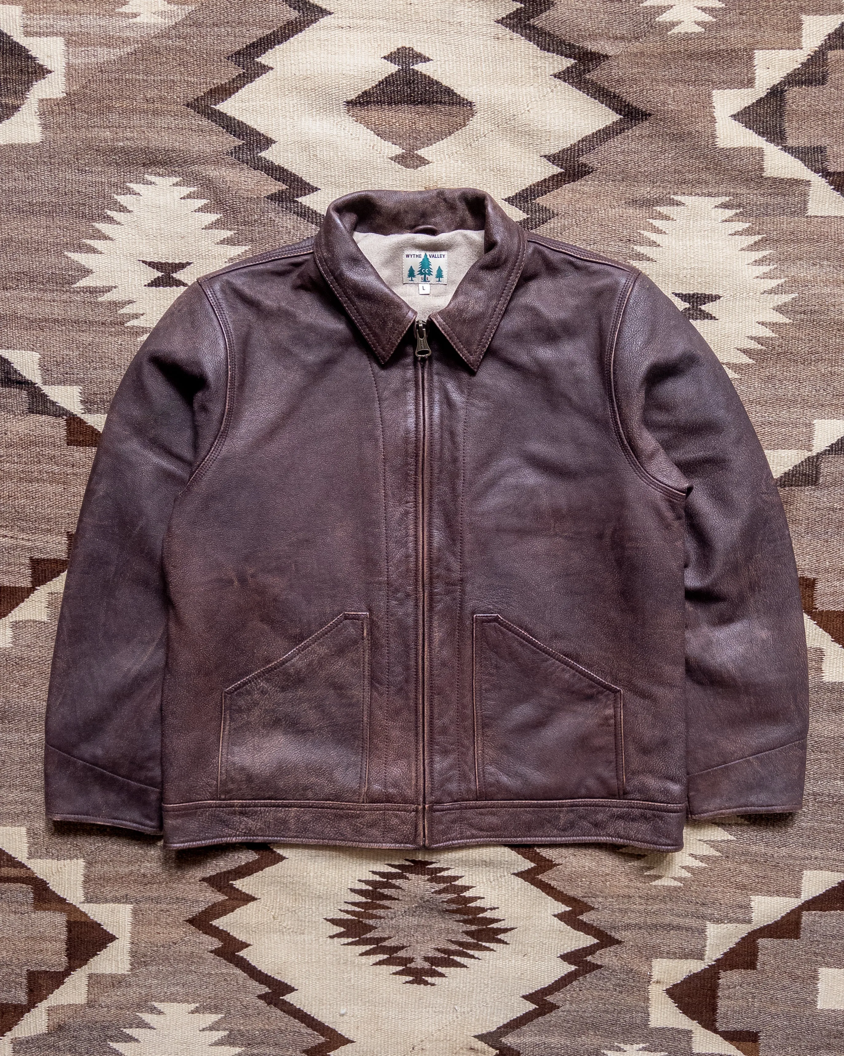 Leather Buckaroo Jacket - Brown sold by Wythe NY