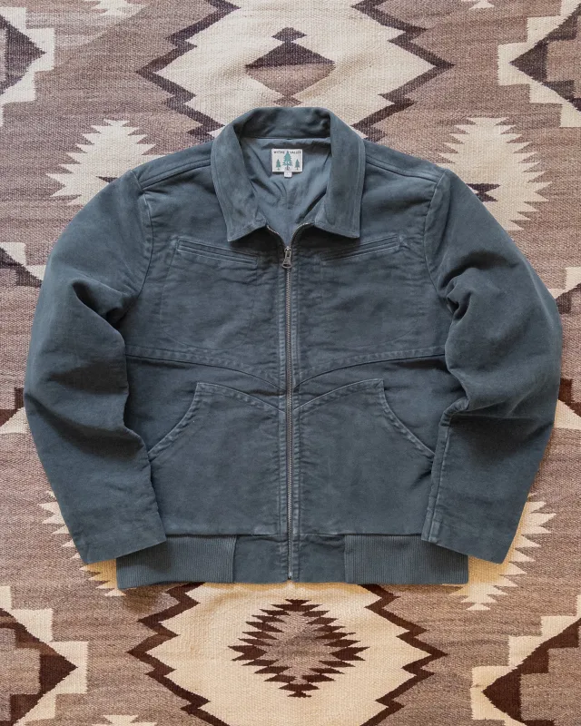 Moleskin Magnolia Jacket - Faded Black made by Wythe NY