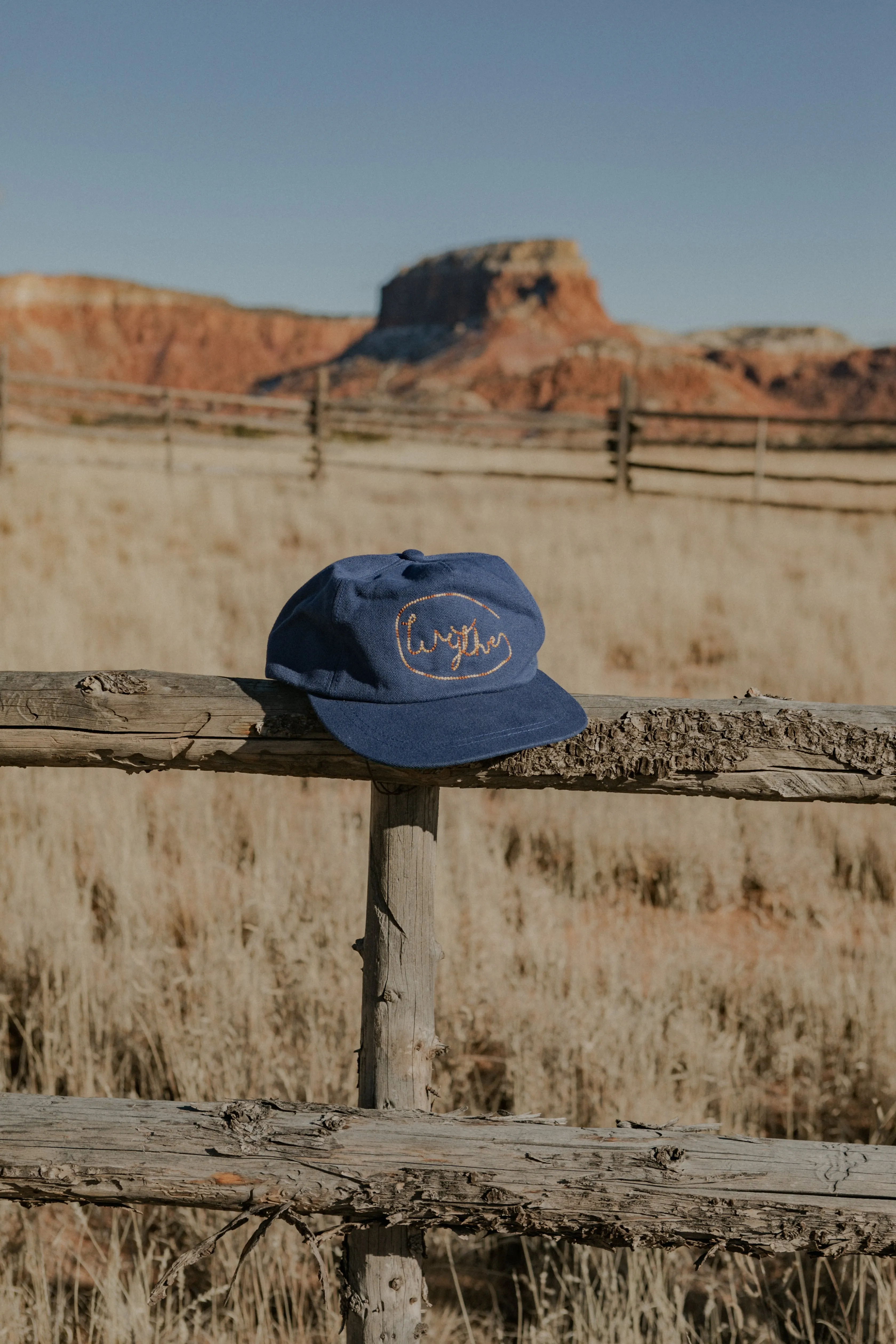 Chainstitched Canvas Ranch Hat - Blue/Ombre sold by Wythe NY product image thumbnail 2