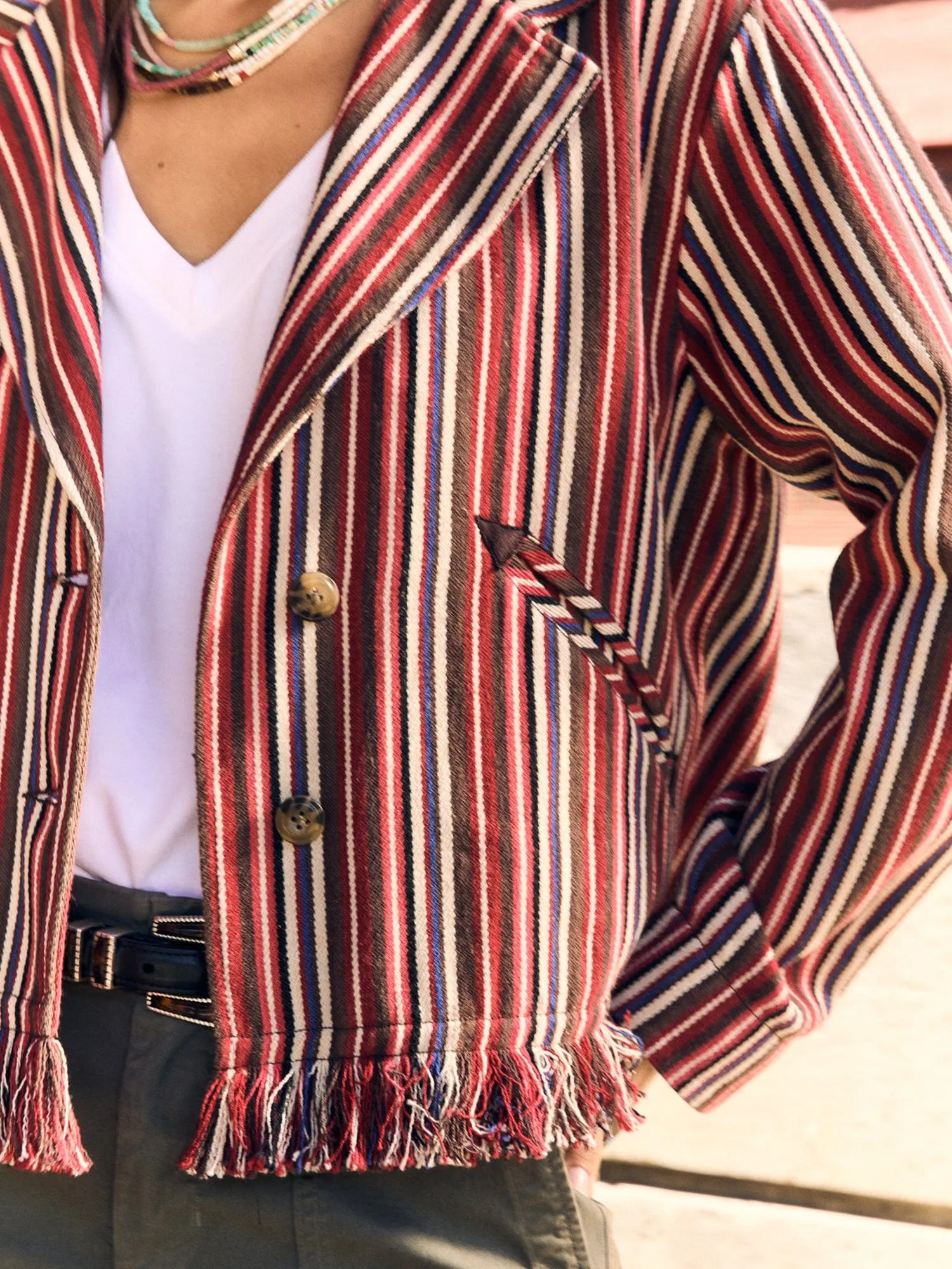 Onyx Stripe Garett Jacket sold by XiRENA product image thumbnail 4