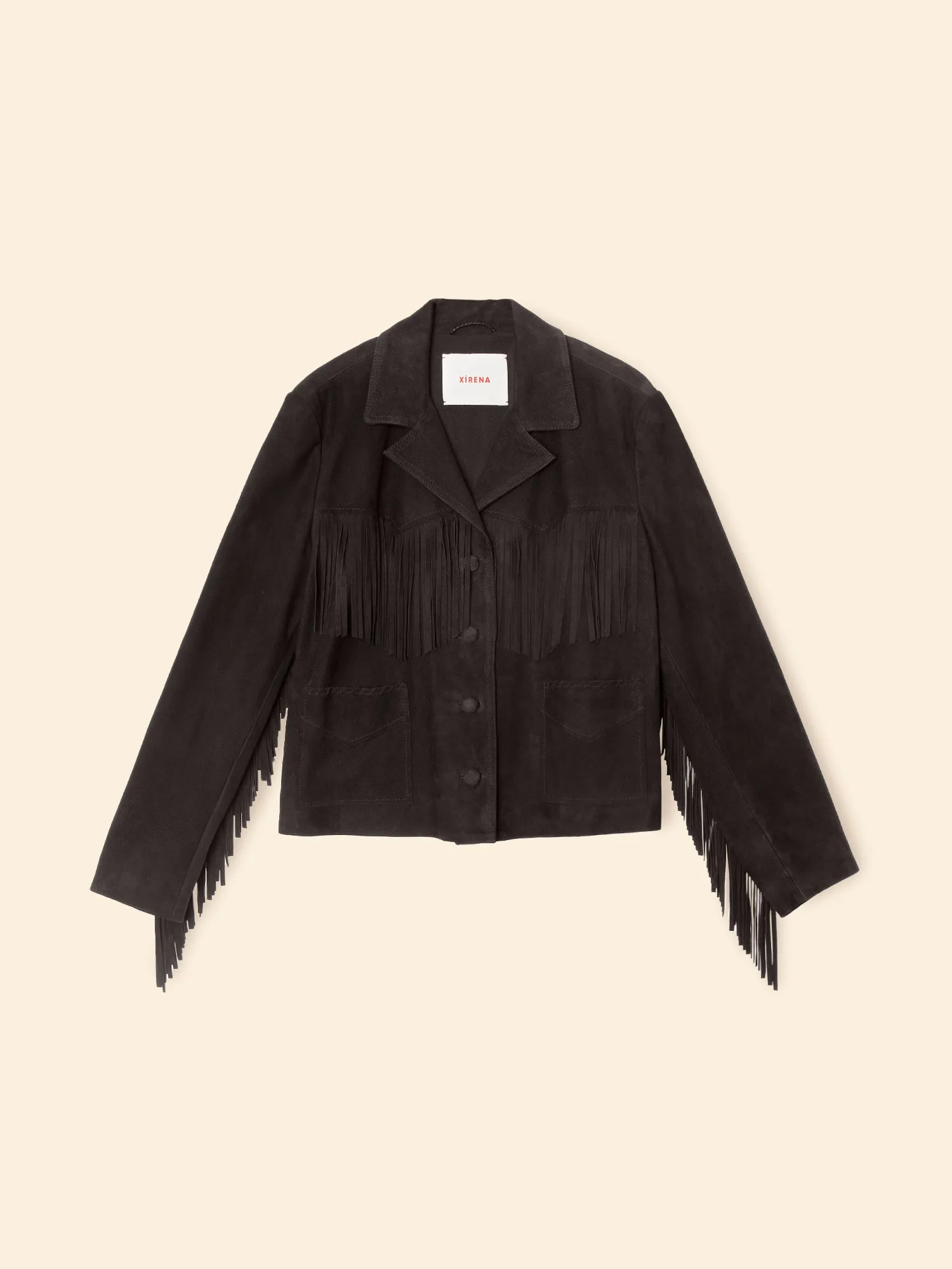 Black Bronco Suede Jacket sold by XiRENA