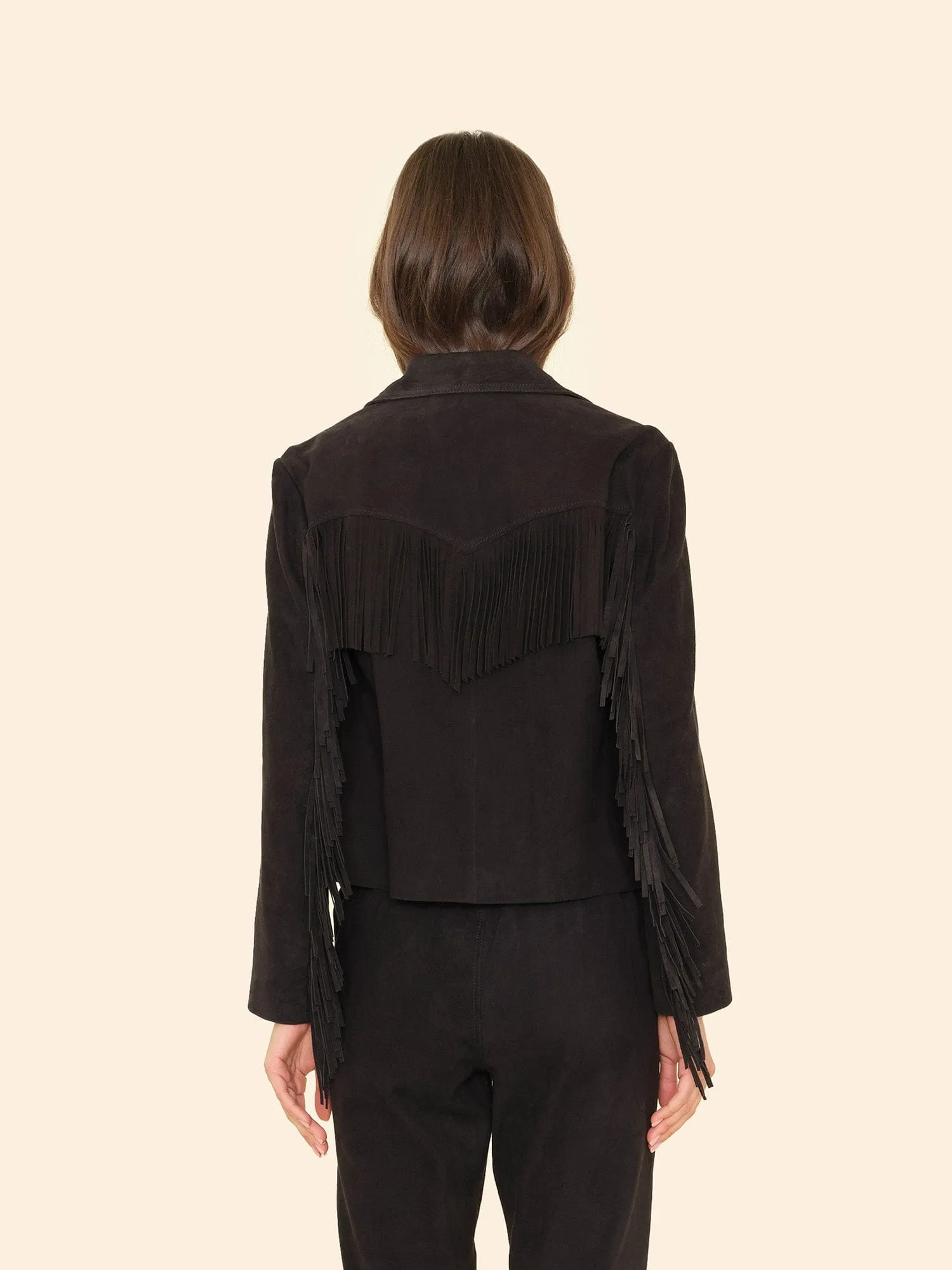 Black Bronco Suede Jacket sold by XiRENA product image thumbnail 5