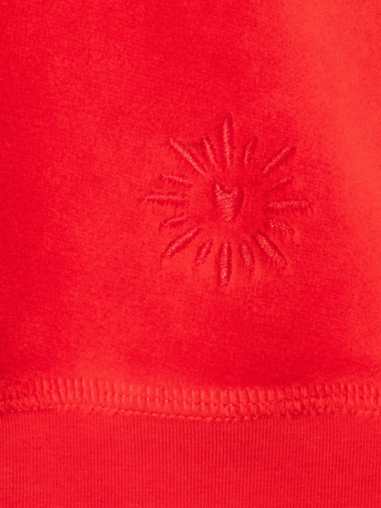 Carmine Red Pierre Velour Sweatshirt sold by XiRENA product image thumbnail 3