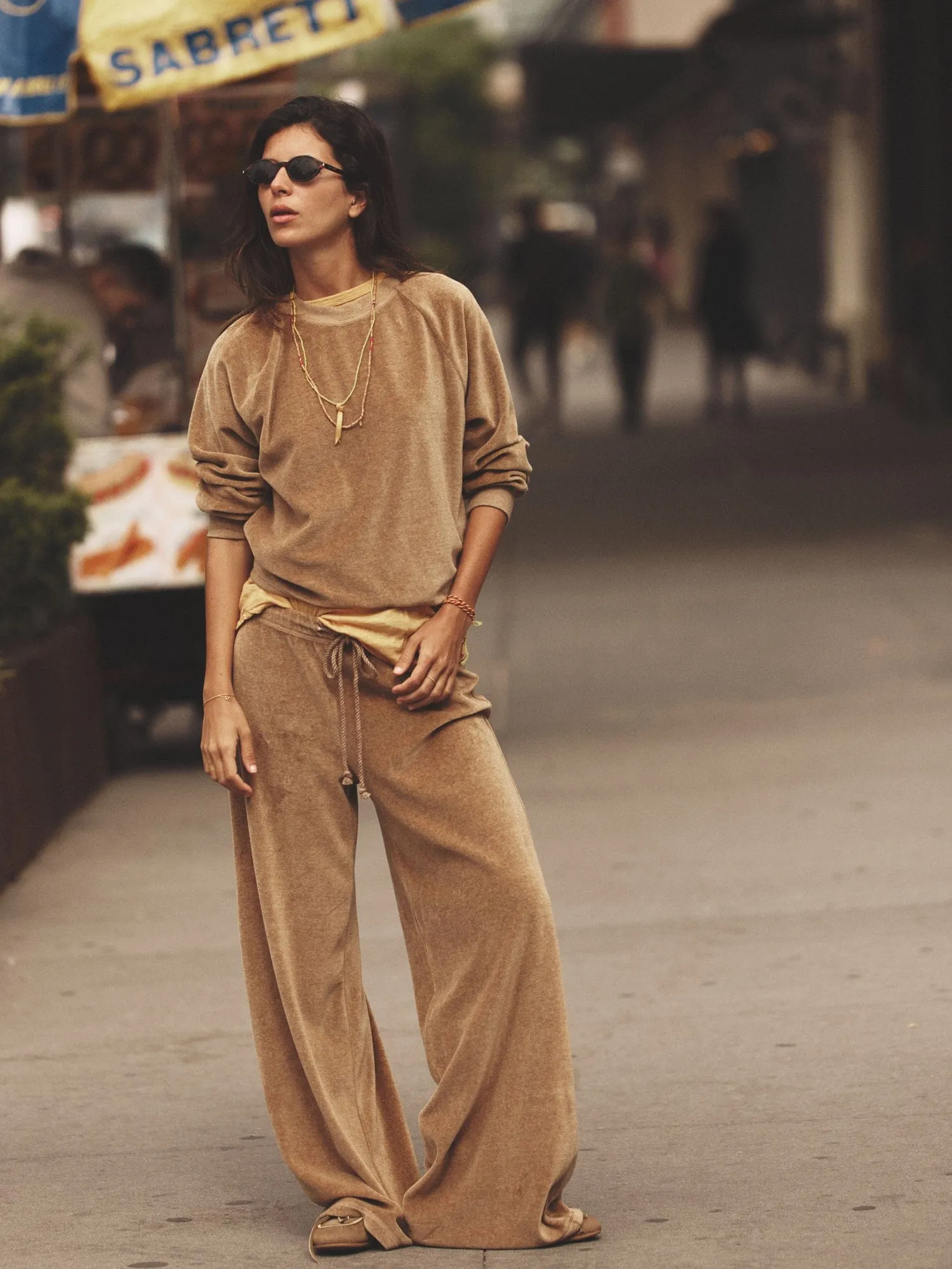 Heather Camel Manon Velour Pant sold by XiRENA product image thumbnail 2