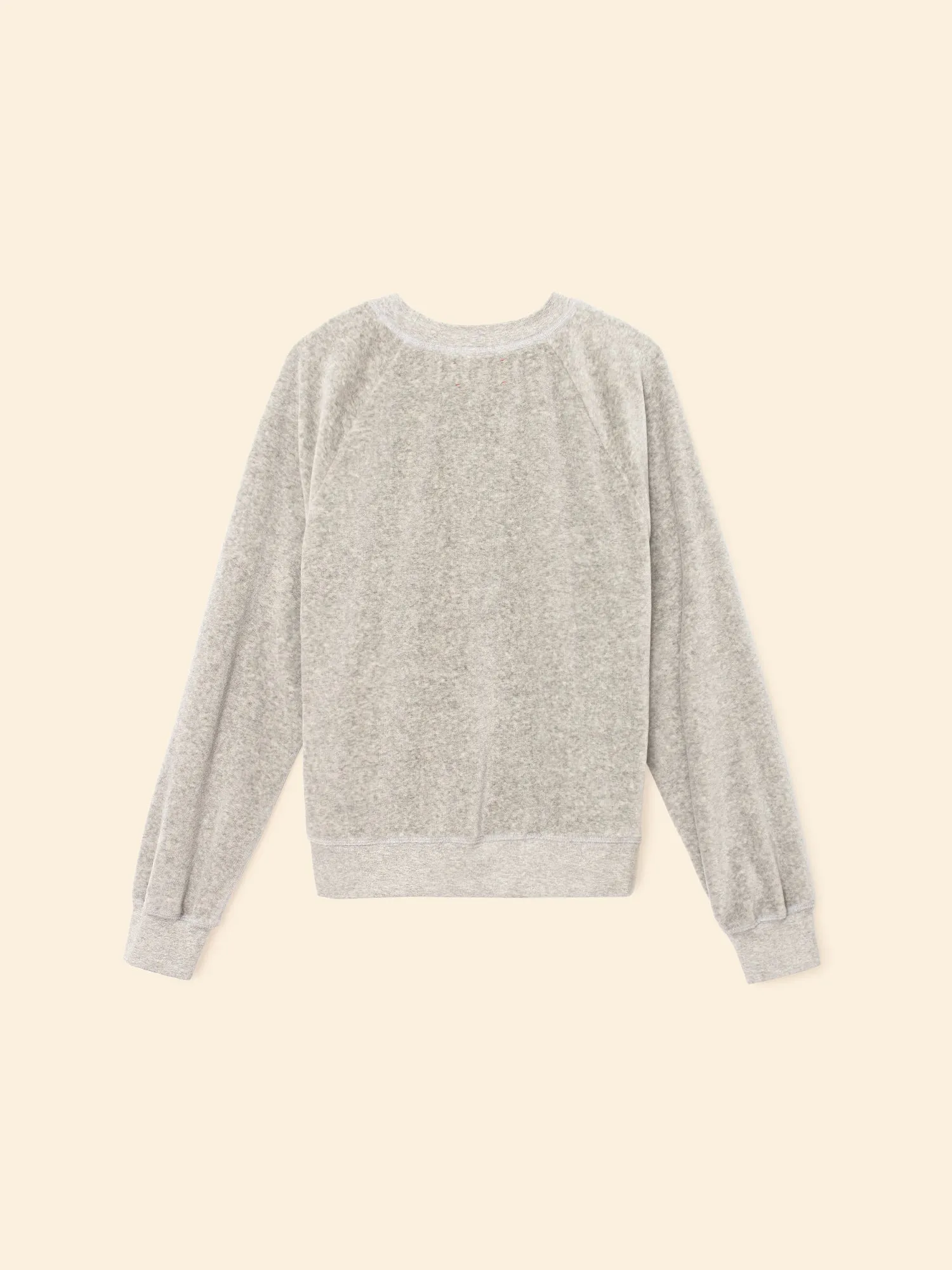 Heather Grey Pierre Velour Sweatshirt sold by XiRENA product image thumbnail 5
