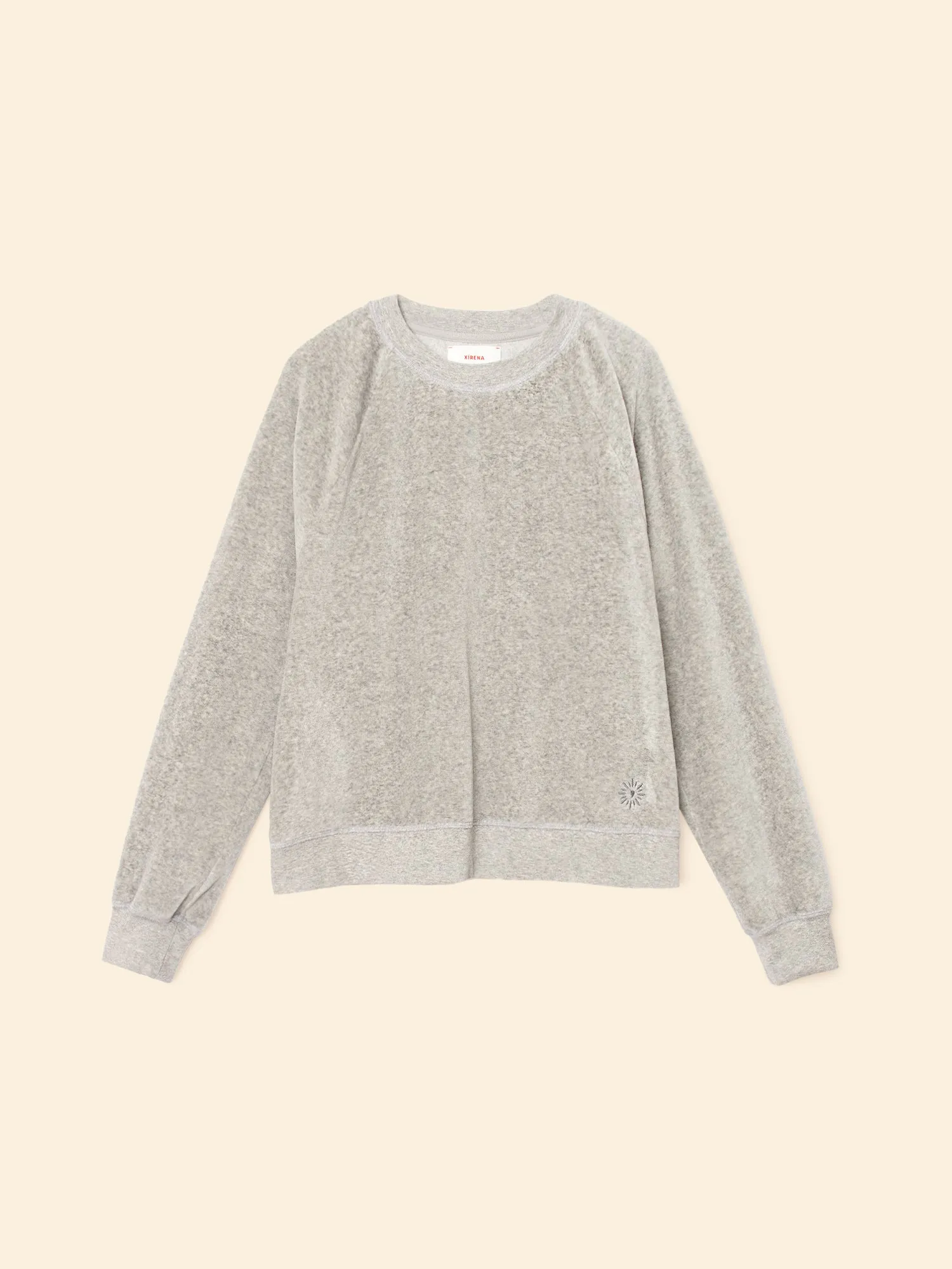 Heather Grey Pierre Velour Sweatshirt sold by XiRENA product image thumbnail 4