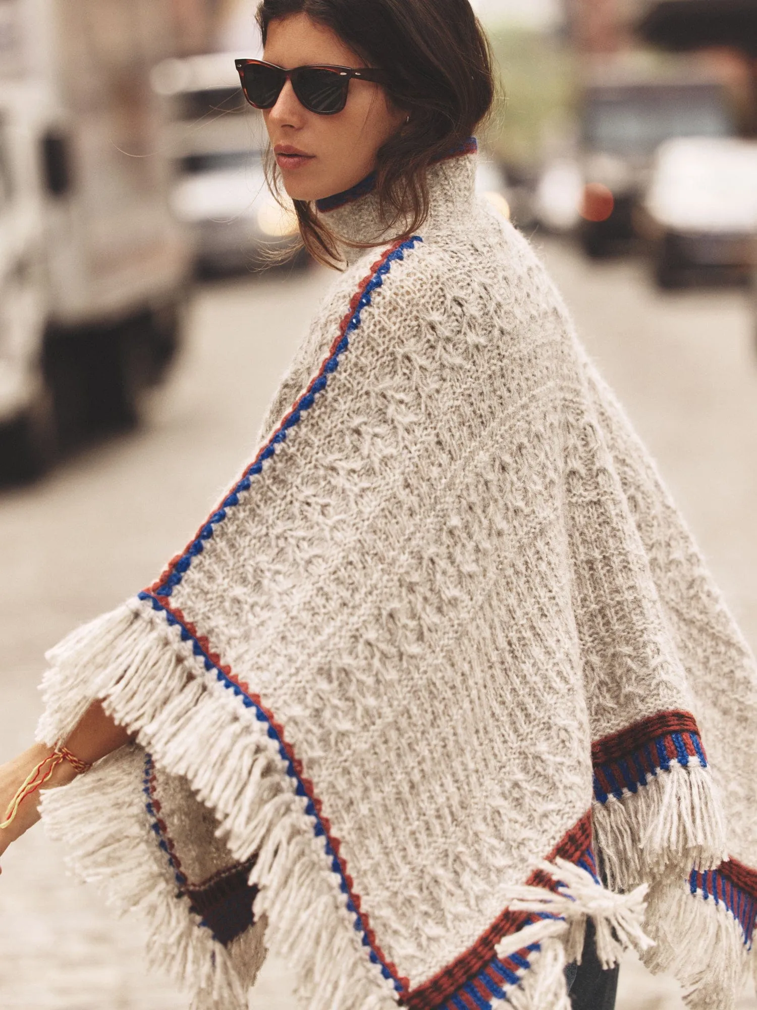 Gris Hugo Poncho Sweater sold by XiRENA product image thumbnail 4