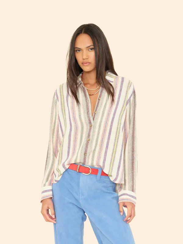 Tropez Stripe Marcel Shirt sold by XiRENA