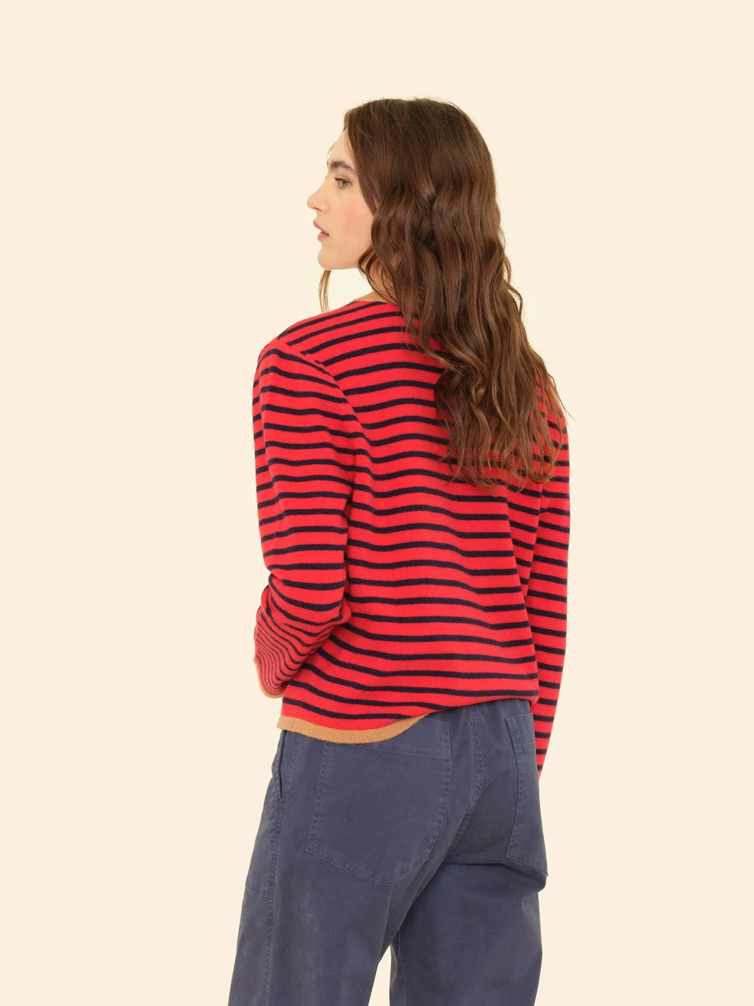 Red Stripe Maxwell Sweater sold by XiRENA product image thumbnail 2
