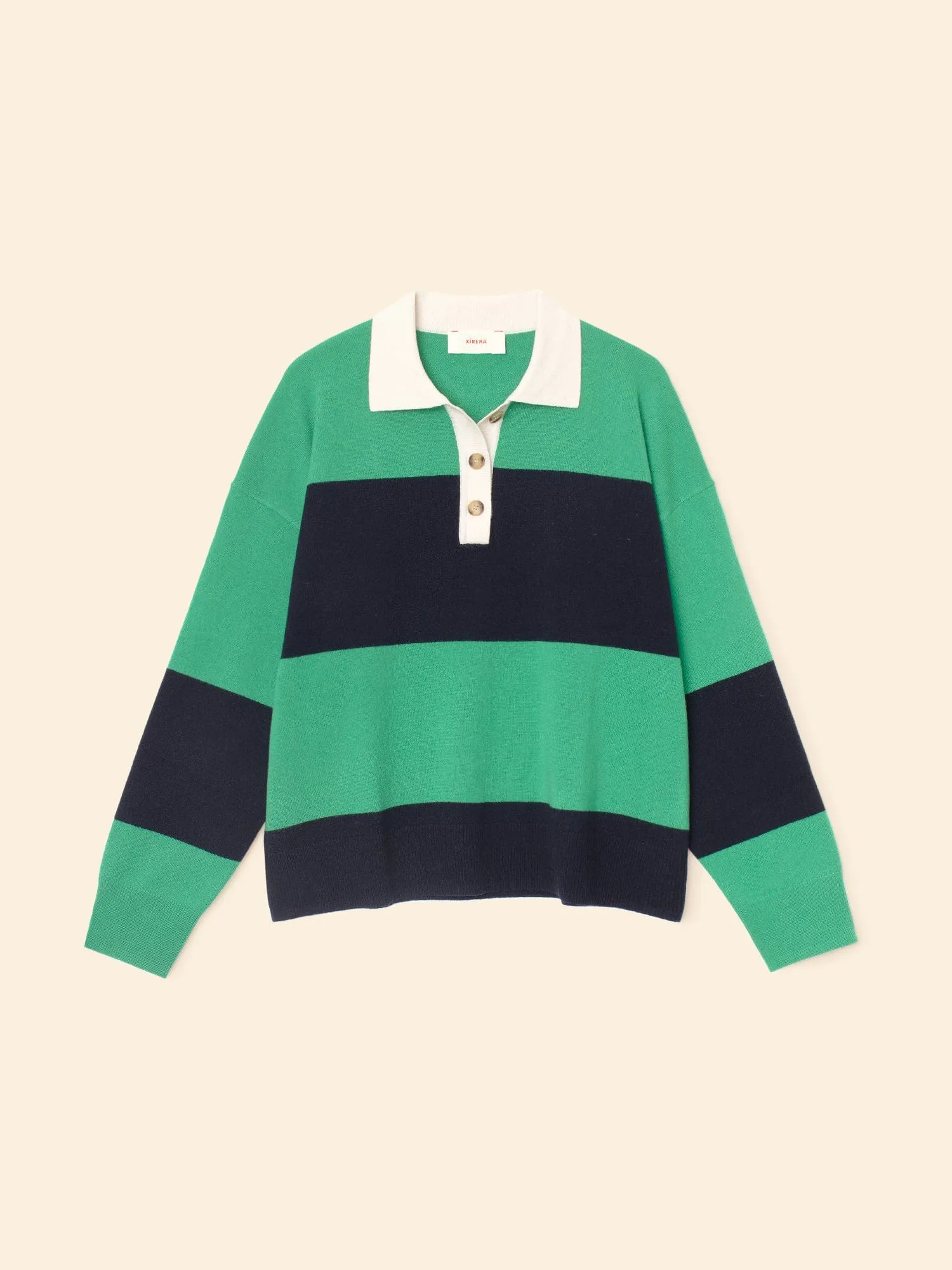 Navy Stripe Braxton Sweater sold by XiRENA