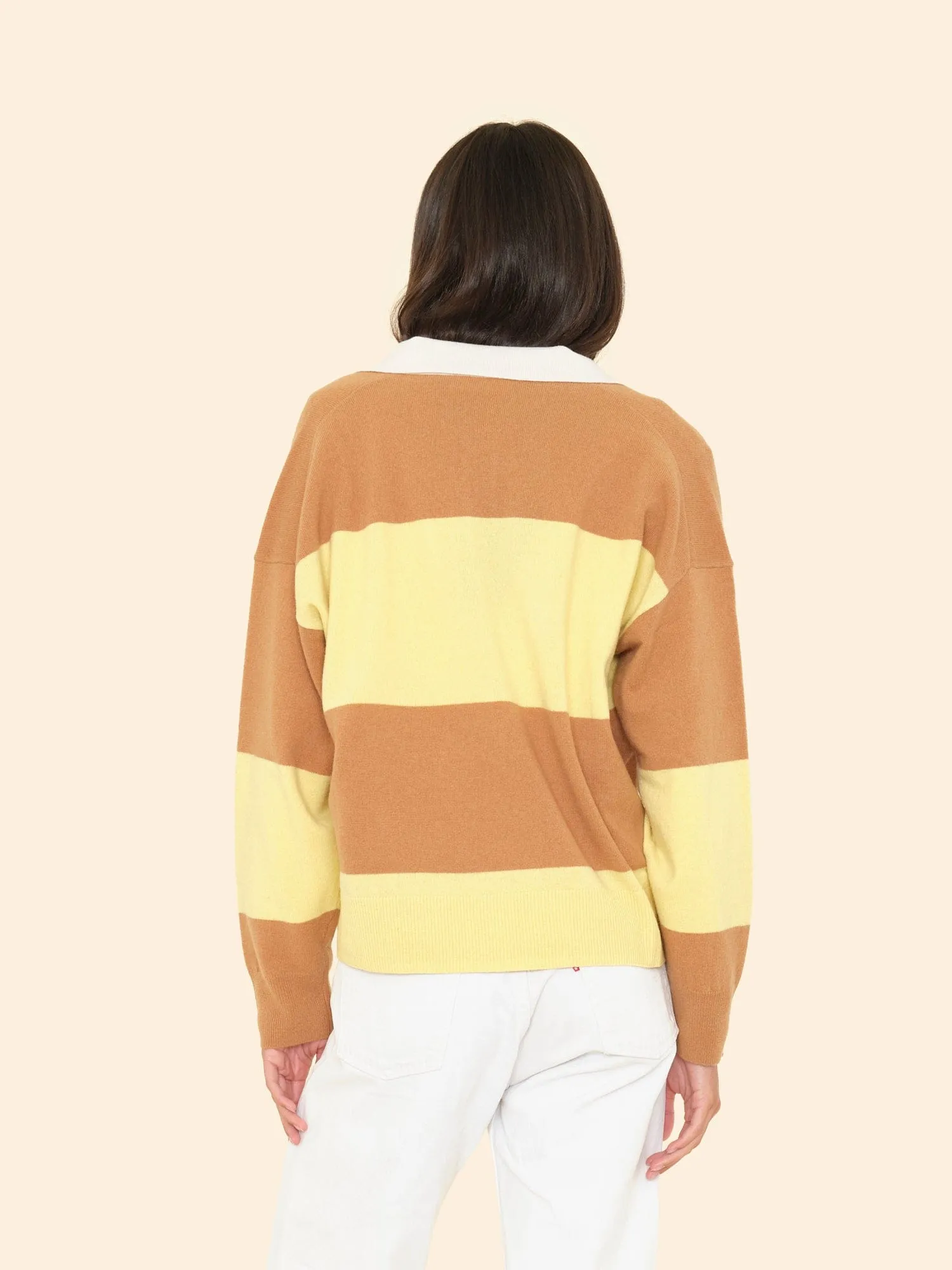Camel Stripe Braxton Sweater sold by XiRENA product image thumbnail 3