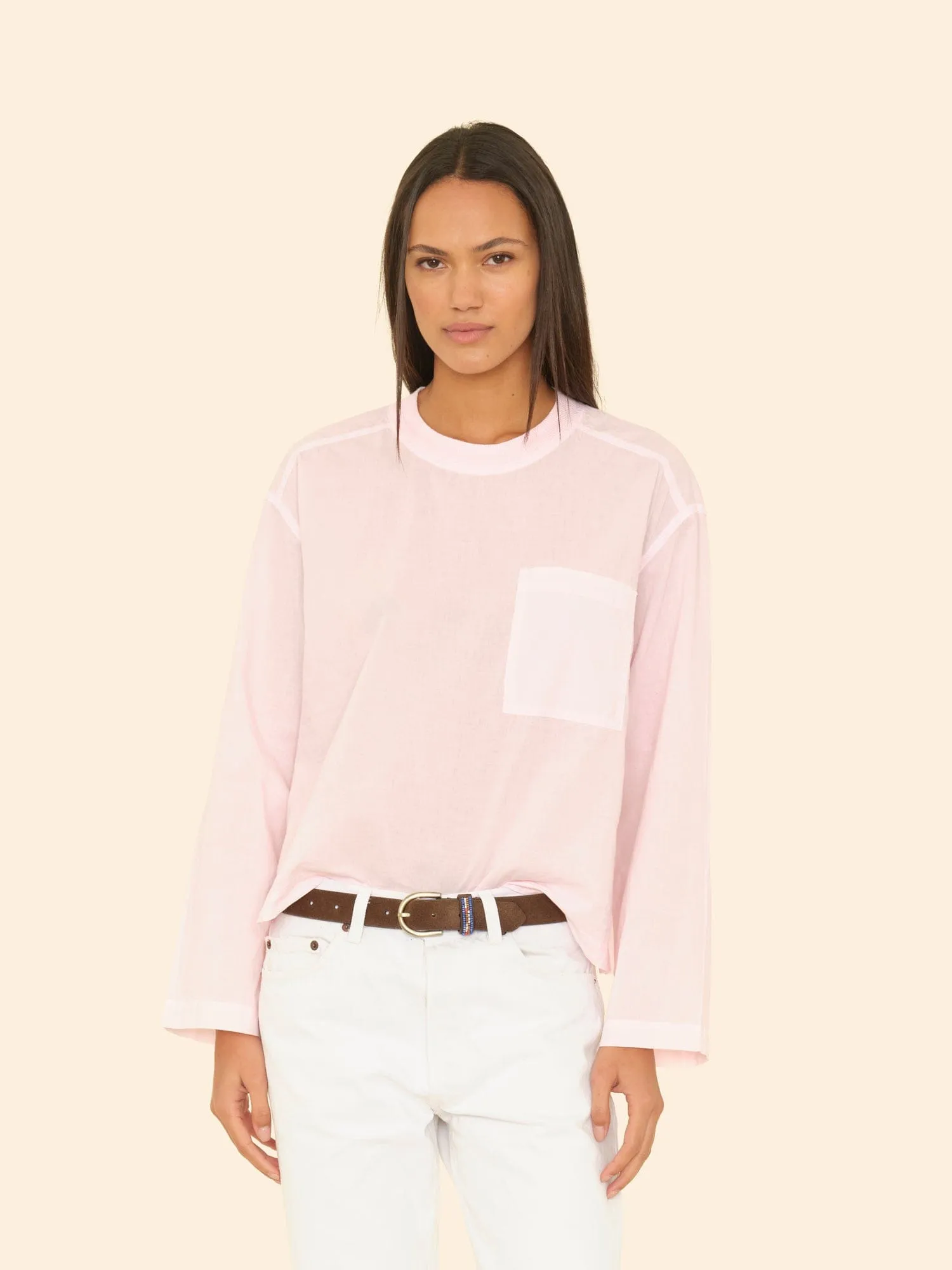 Pale Rose Jordana Top sold by XiRENA
